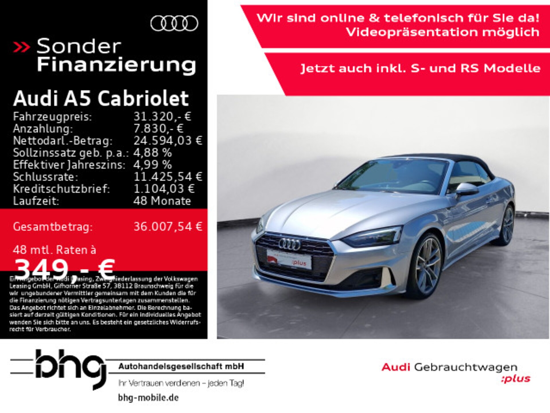 Audi A5 Cabriolet Advanced