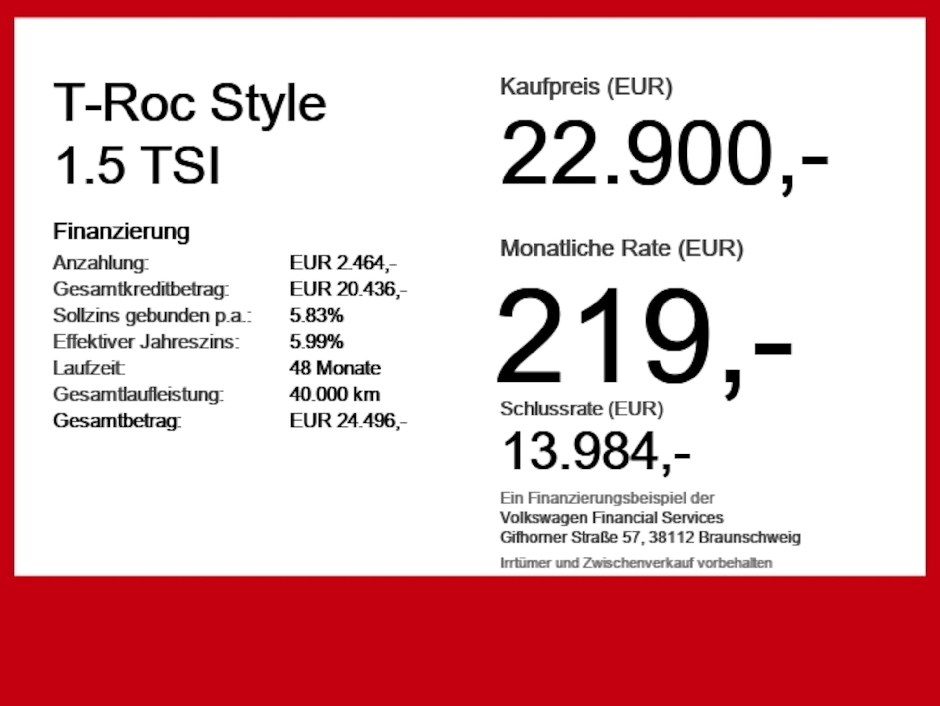 Volkswagen T-Roc Style