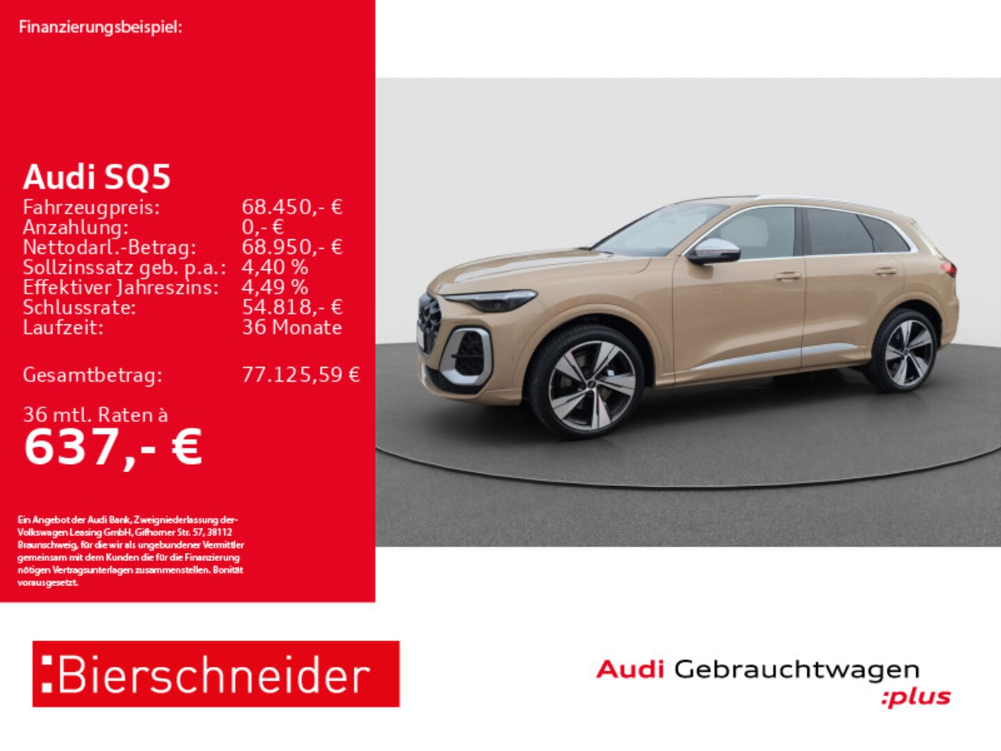 Bild über Audi SQ5 SUV TFSI 270 kW S tronic - für weitere Informationen kontaktieren Sie den Audi Partner