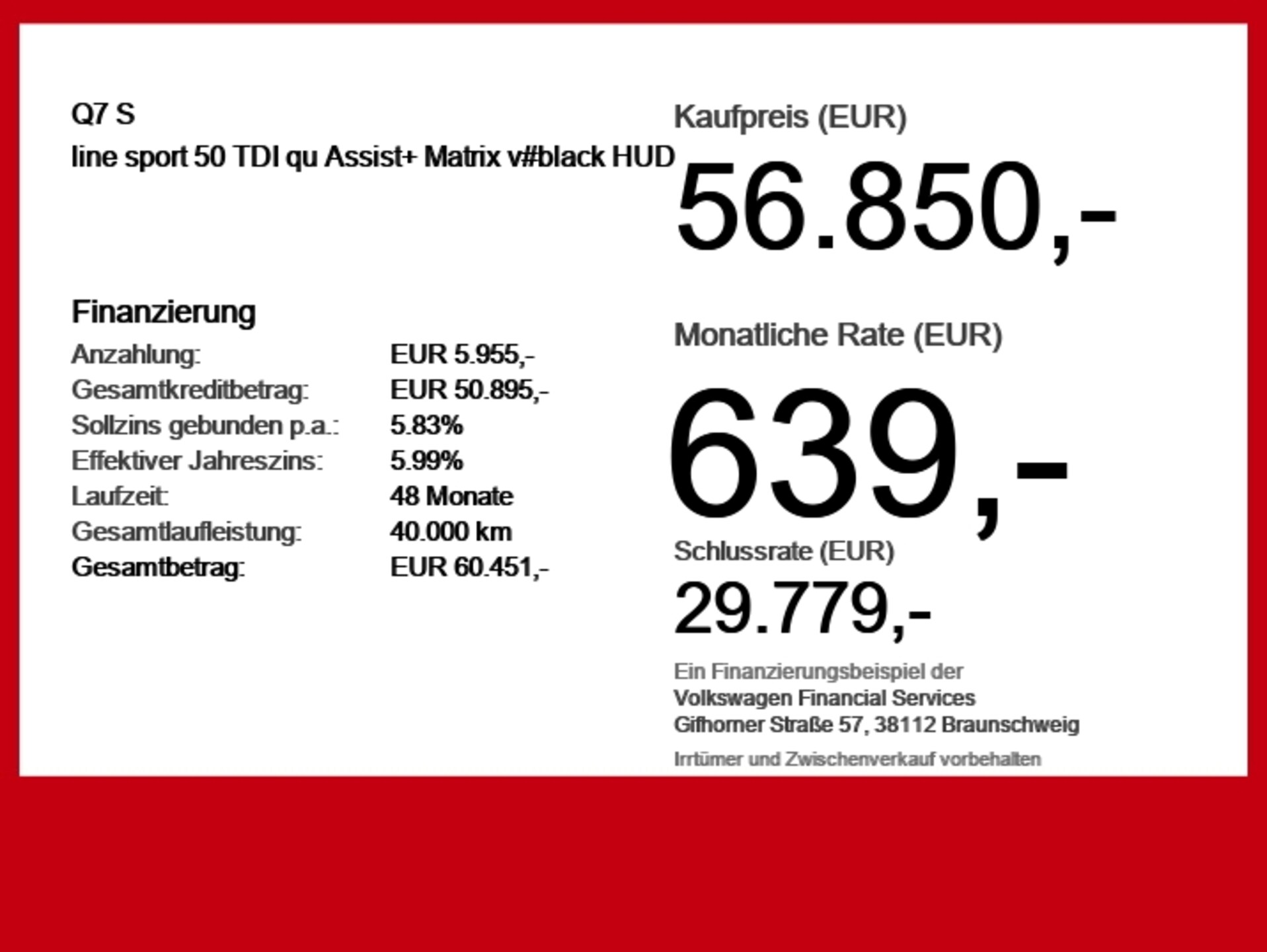 Audi Q7 SUV S line