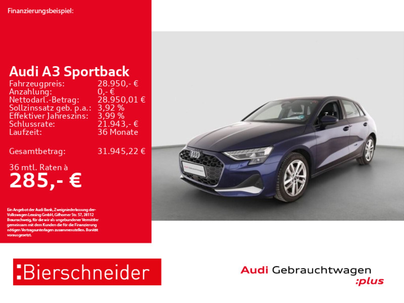Audi A3 Sportback – Bild 2