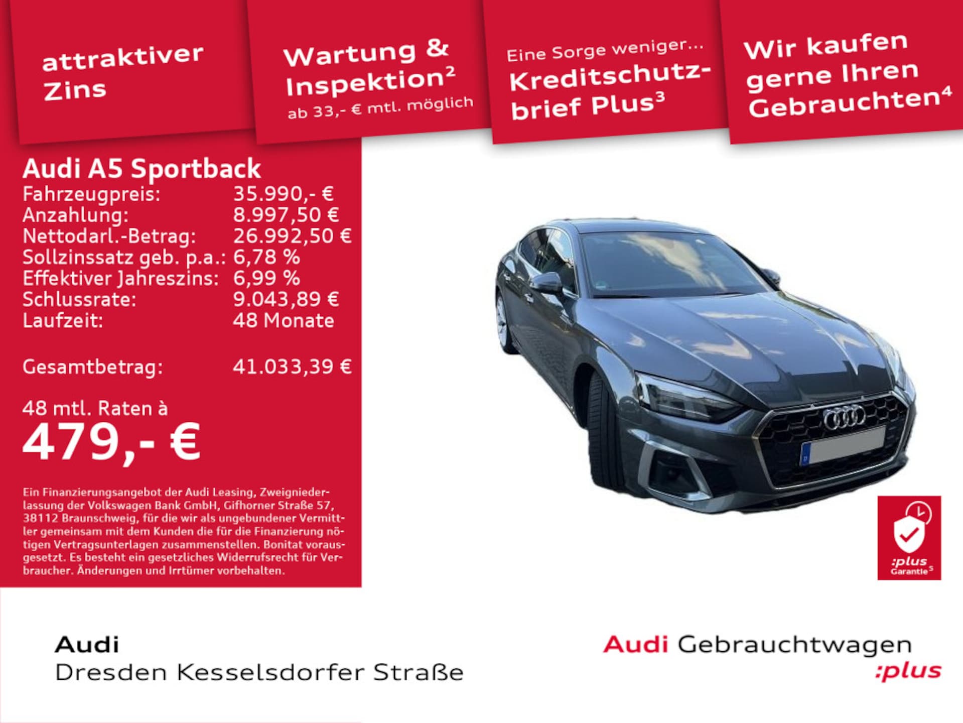 Audi A5 Sportback S line