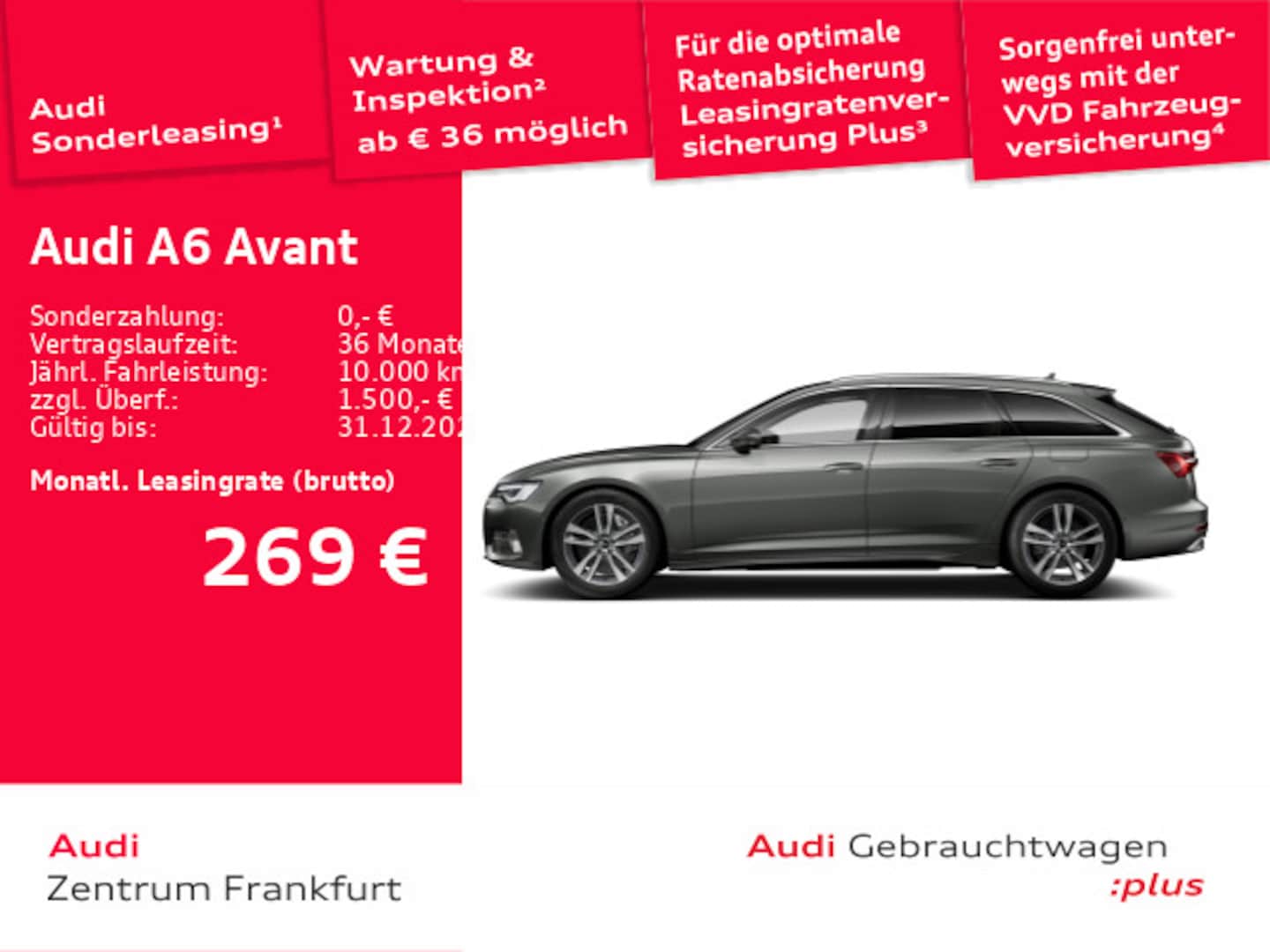 Bild über Audi A6 Avant TFSI e advanced 50 TFSI e quattro S tronic - für weitere Informationen kontaktieren Sie den Audi Partner