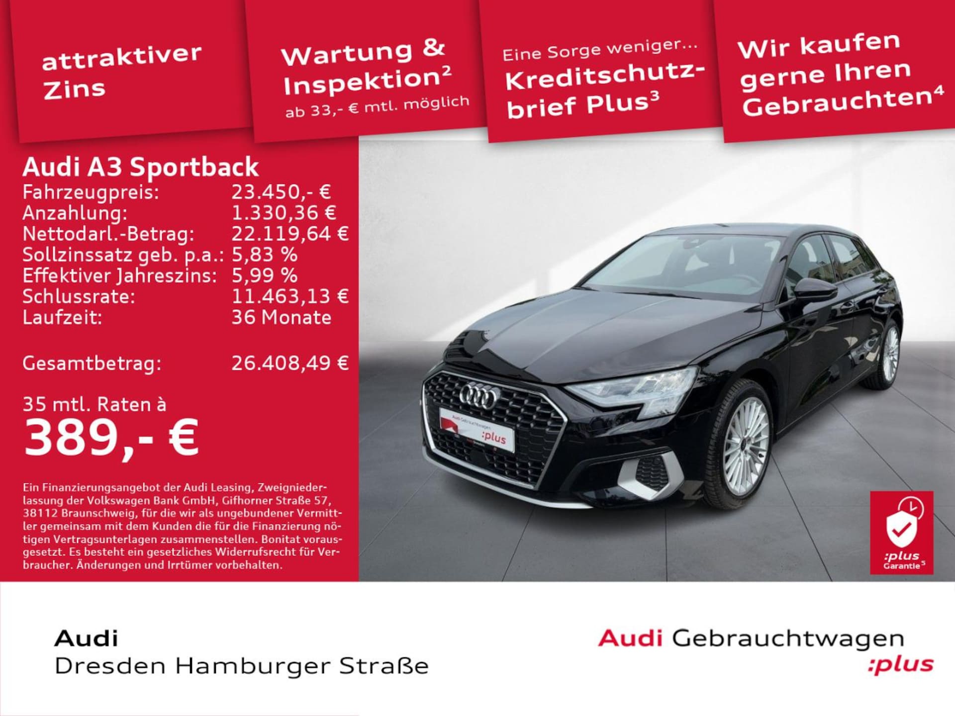Audi A3 Sportback Advanced