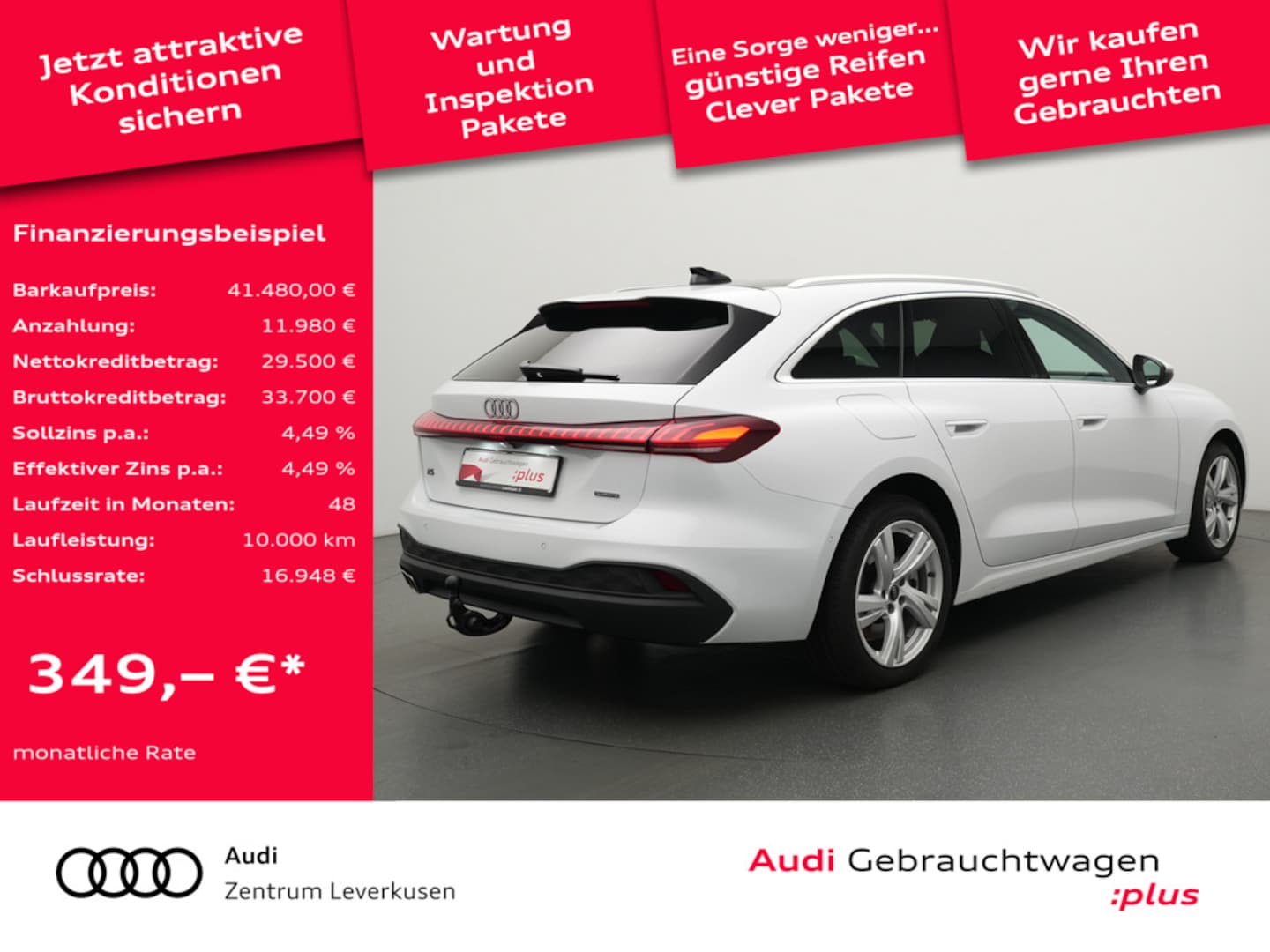Bild über Audi A5 Avant TDI quattro 150 kW S tronic - für weitere Informationen kontaktieren Sie den Audi Partner