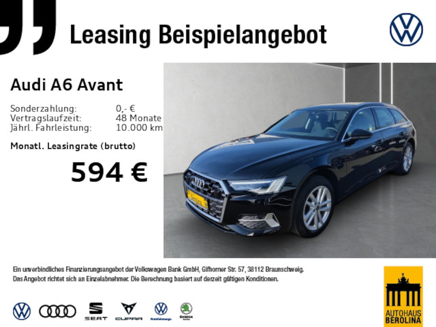 Bild über Audi A6 Avant advanced 40 TDI quattro S tronic - für weitere Informationen kontaktieren Sie den Audi Partner