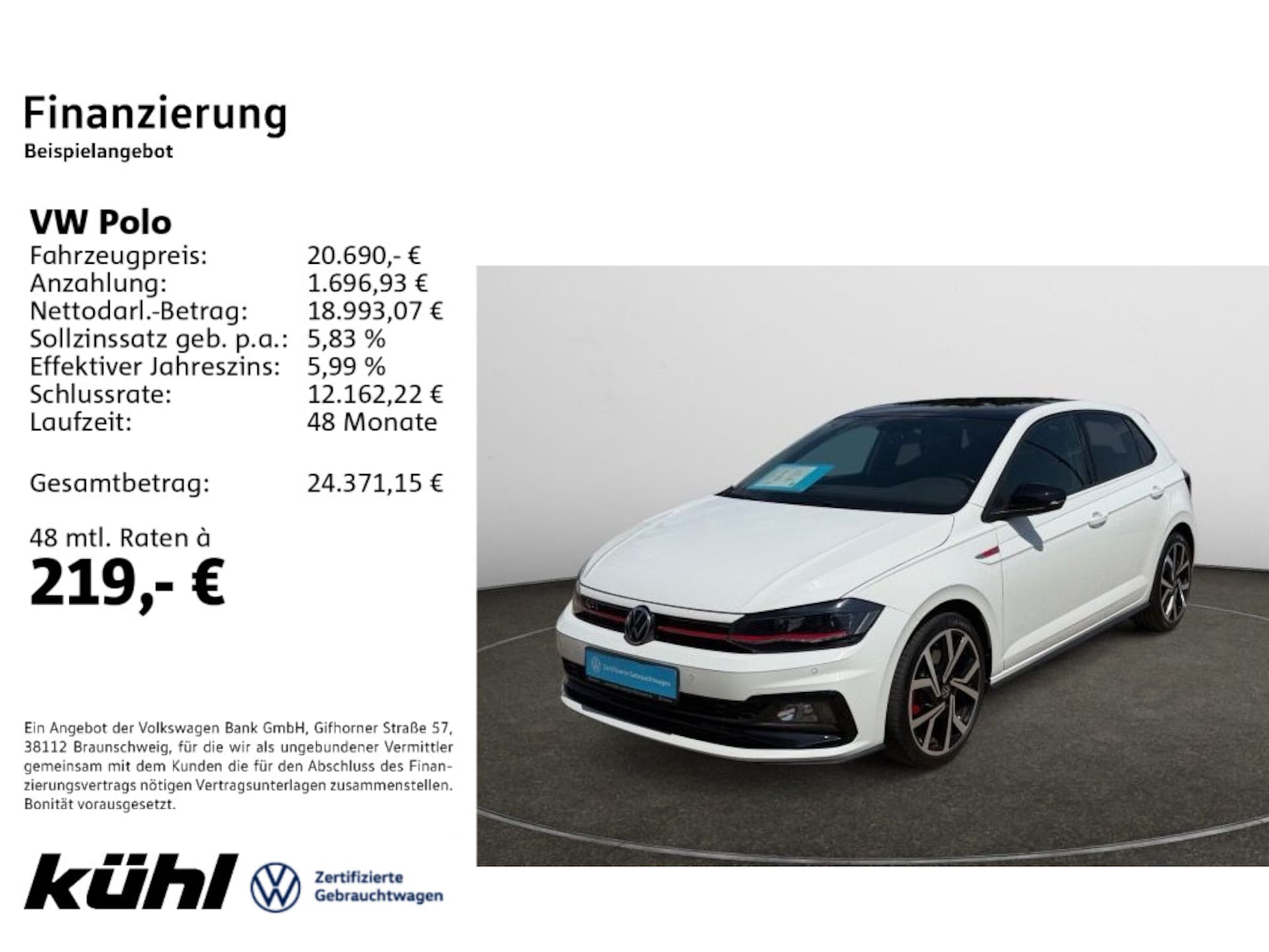 Volkswagen Polo — Volkswagen Polo Polo VI 2.0 TSI DSG GTI Navi,LM18,LED,DAB