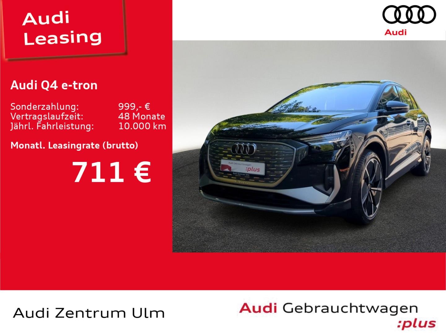 Bild über Audi Q4 e-tron 55 e-tron quattro - für weitere Informationen kontaktieren Sie den Audi Partner
