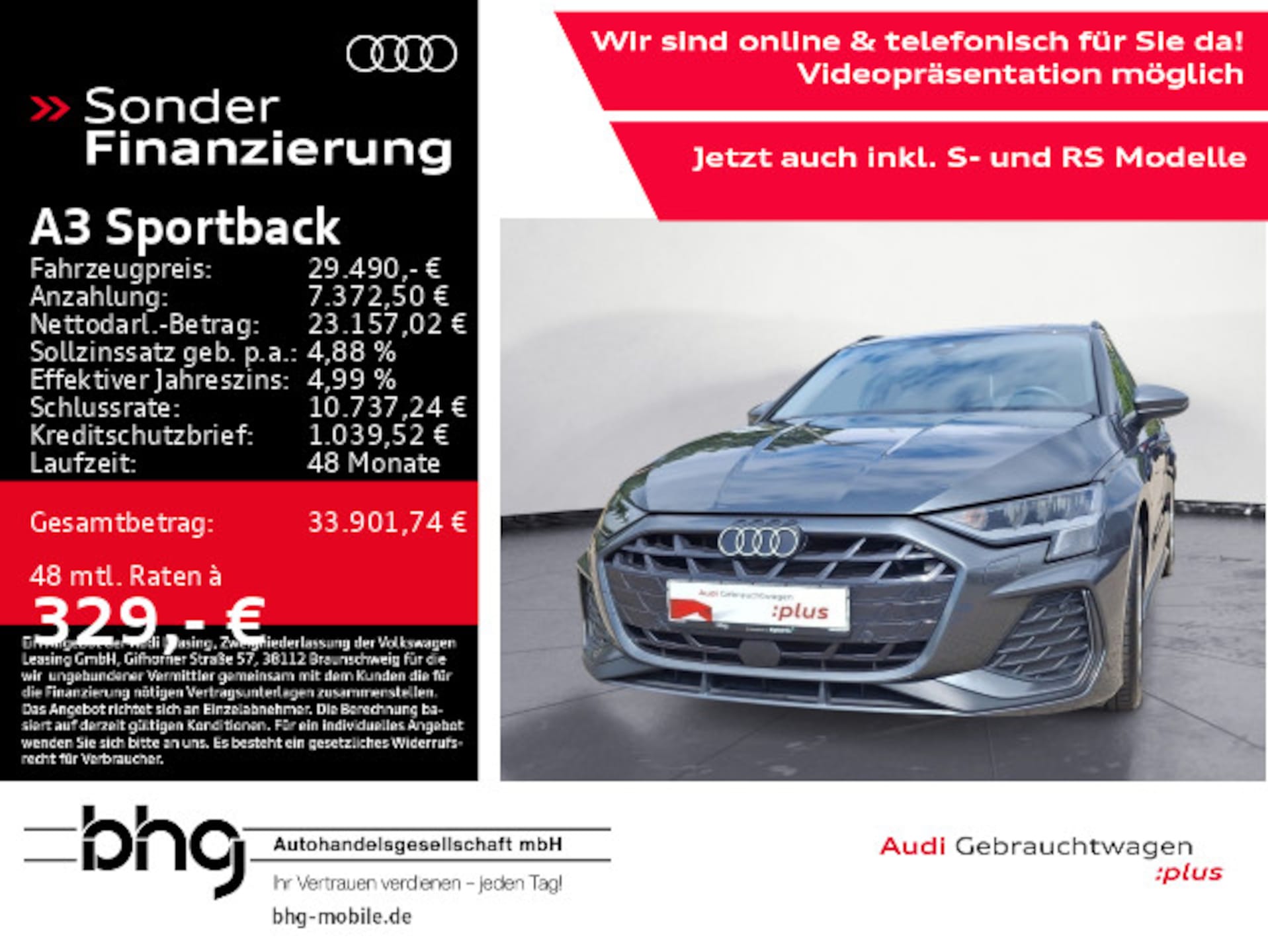 Audi A3 Sportback S line
