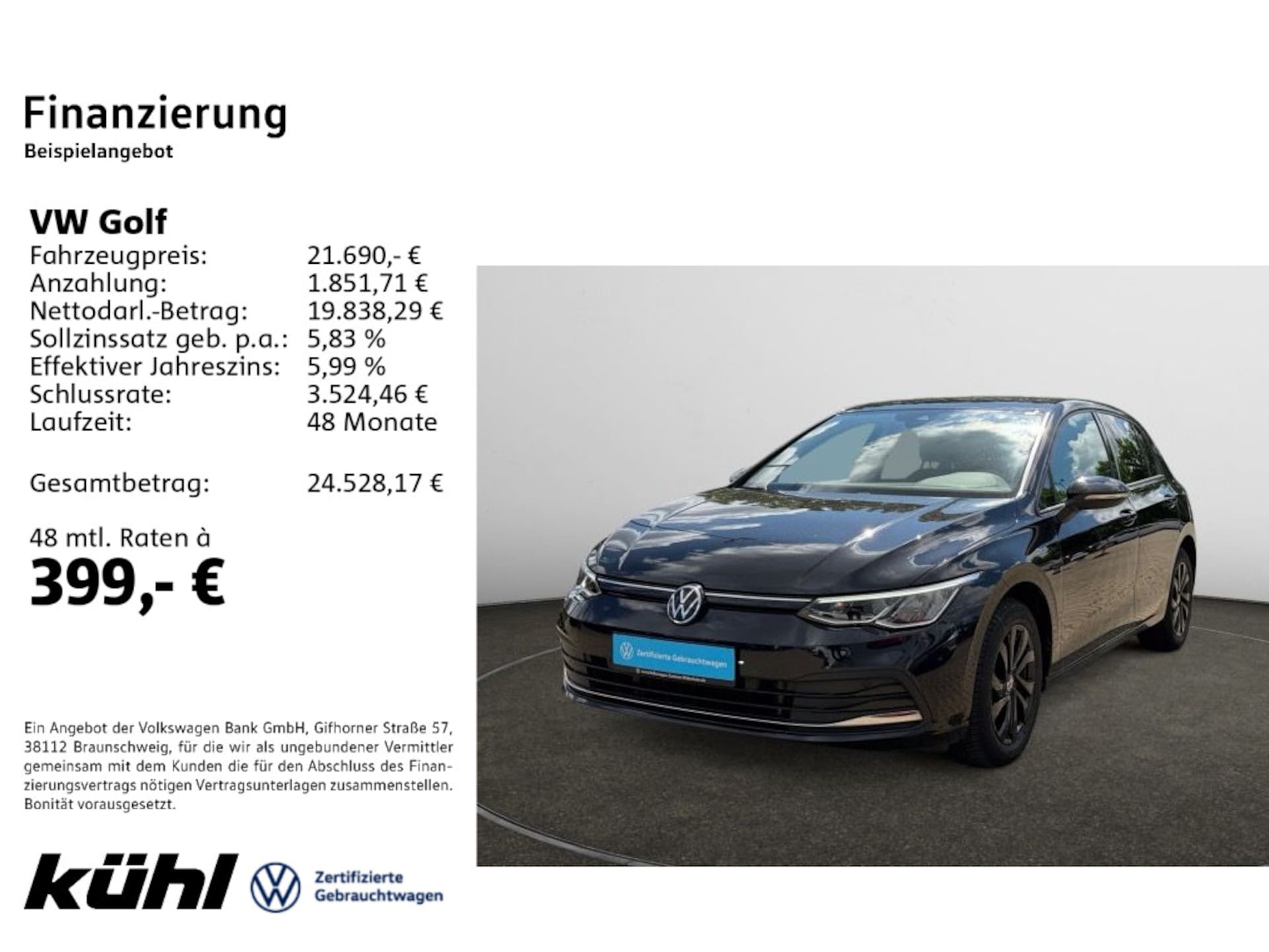 Volkswagen Golf — Volkswagen Golf Golf VIII 2.0 TDI DSG Active Navi,AHK,Kamera