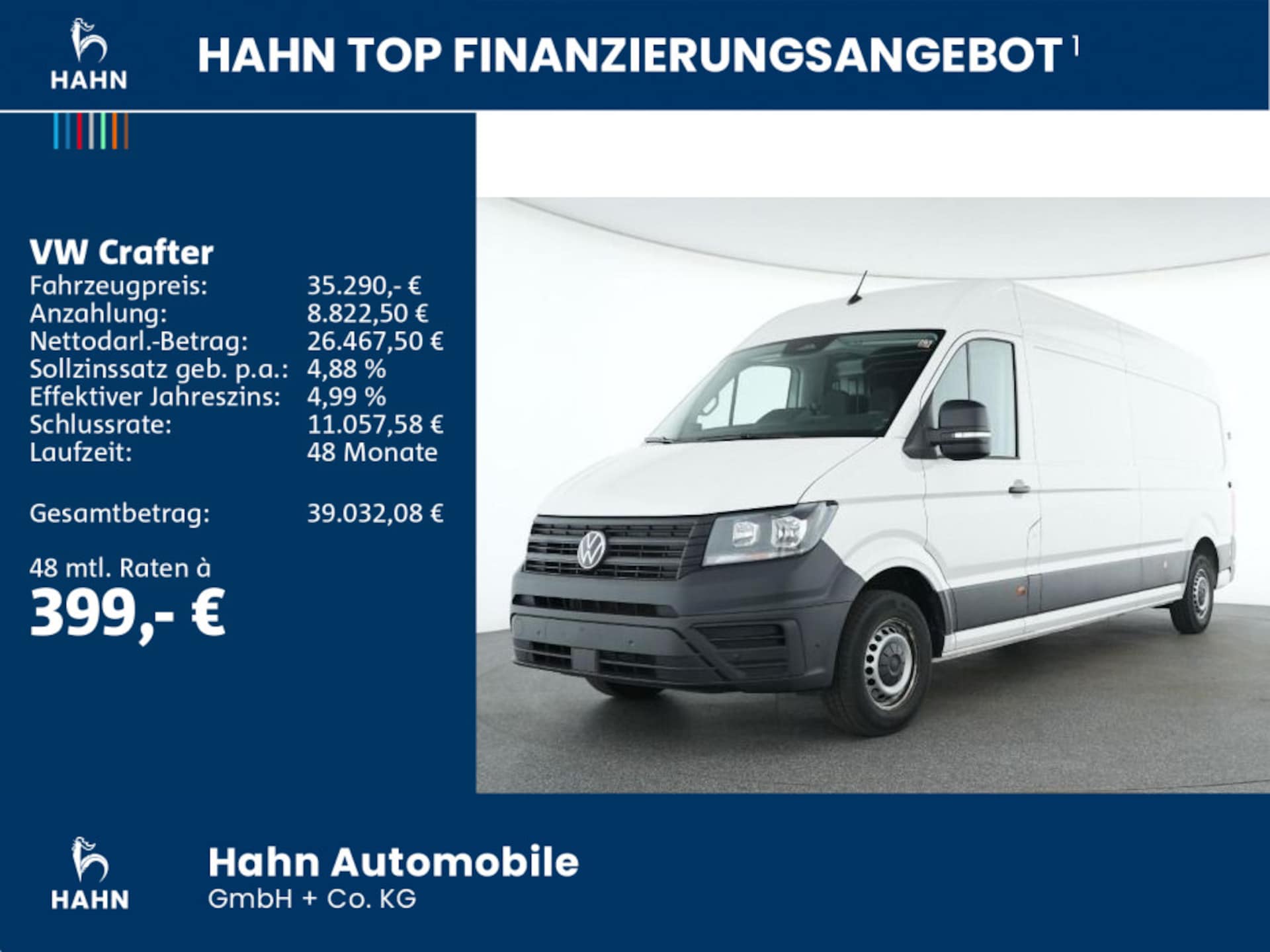 Volkswagen Crafter Kasten langer Radstand