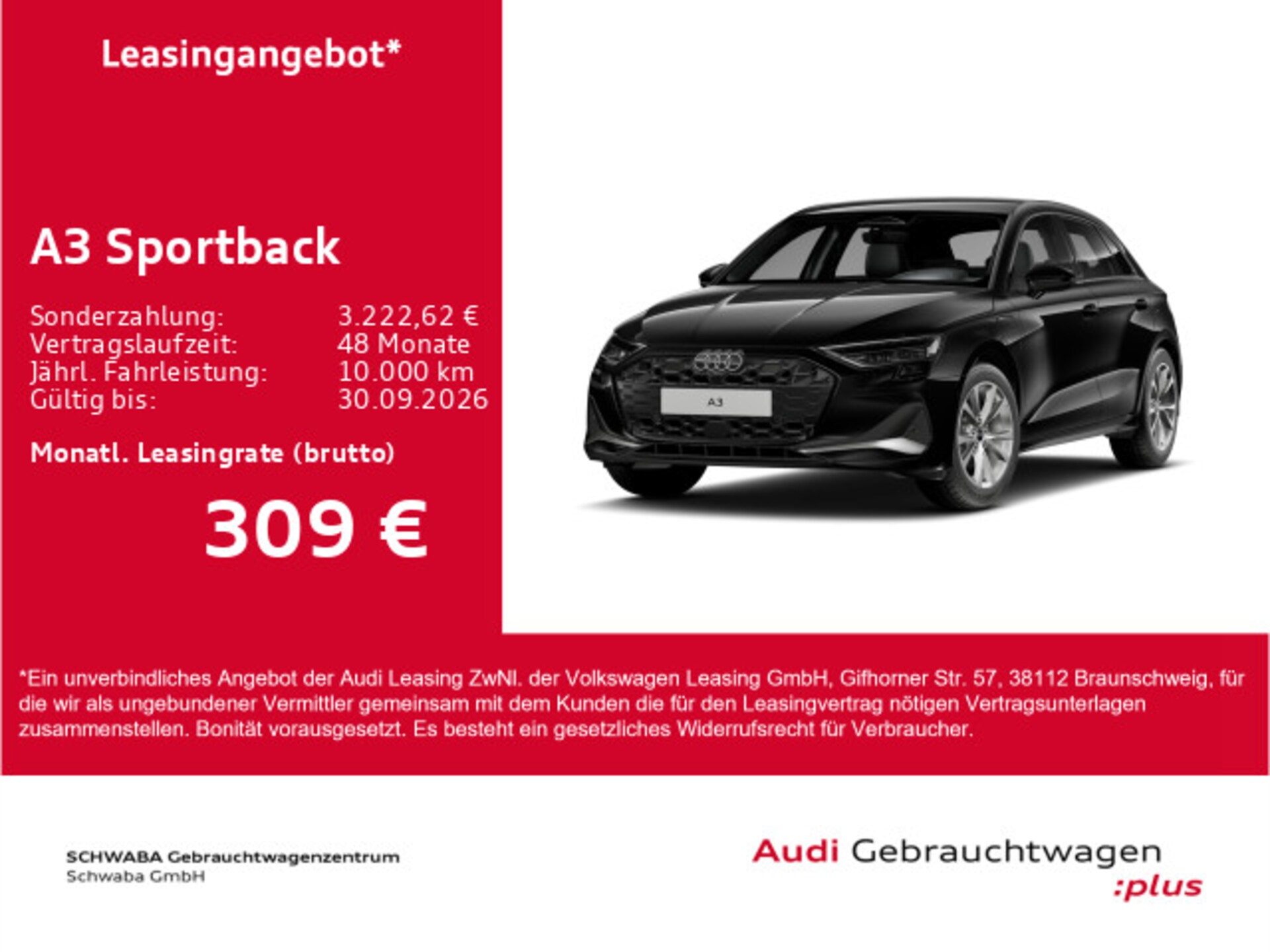 Audi A3 Sportback TFSI e Advanced