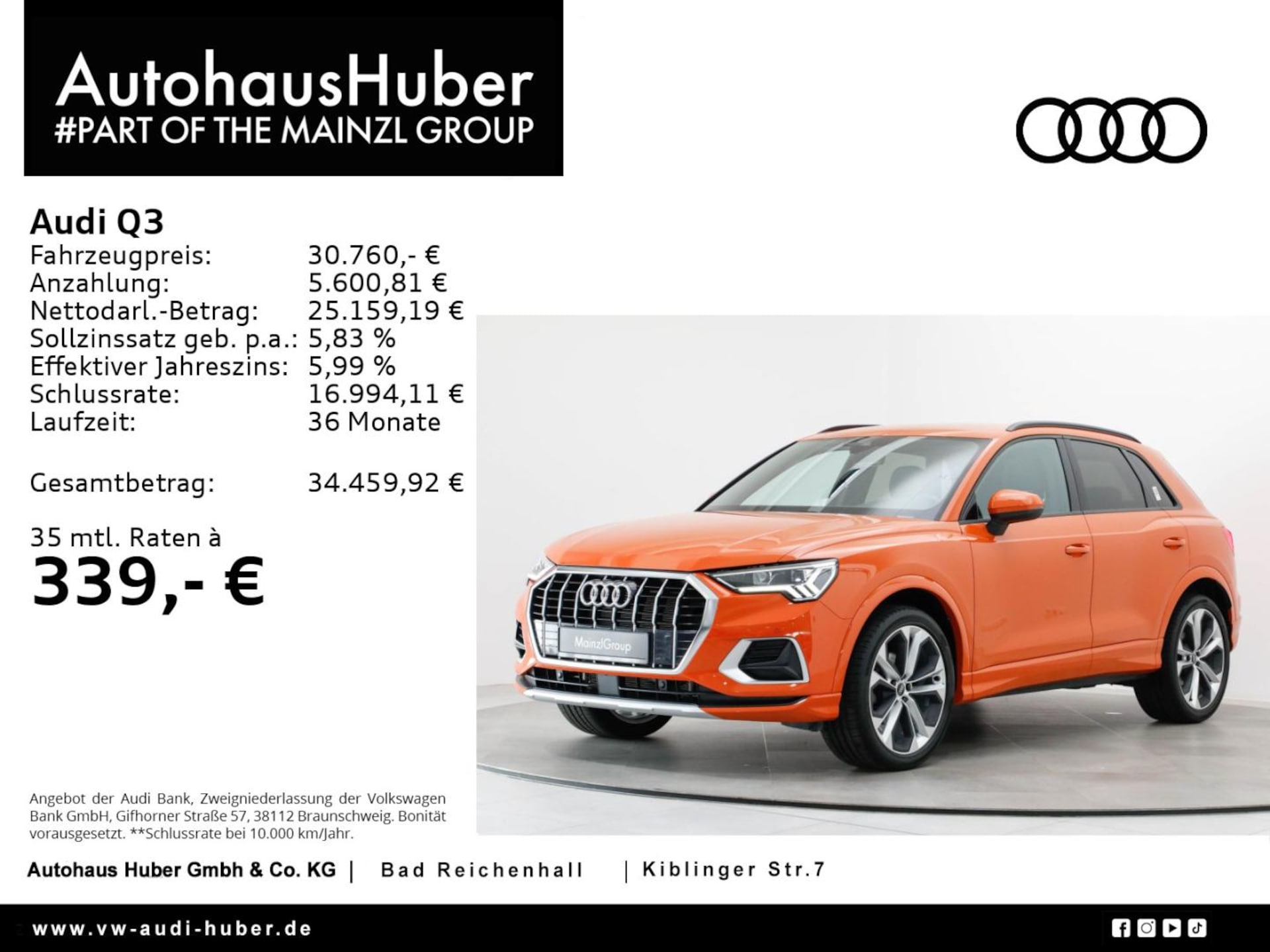 Audi Q3 SUV advanced