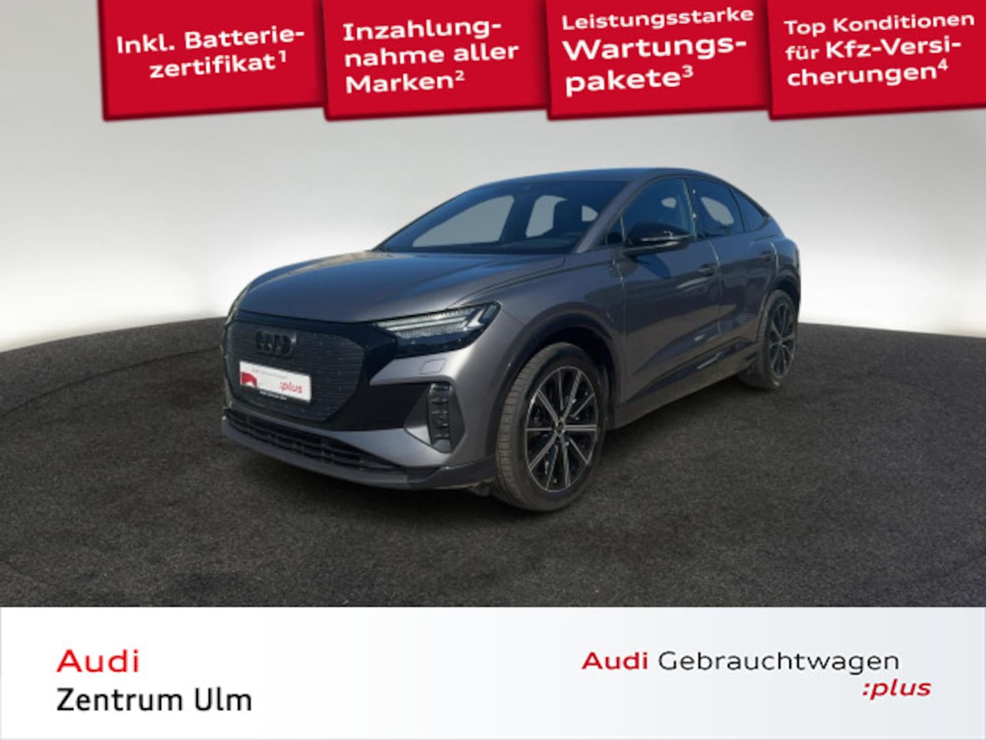 Bild über Audi Q4 Sportback e-tron 55 e-tron quattro - für weitere Informationen kontaktieren Sie den Audi Partner