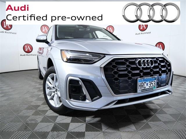 Used 2022 Audi Q5 Premium with VIN WA1GAAFY7N2051368 for sale in Richfield, Minnesota