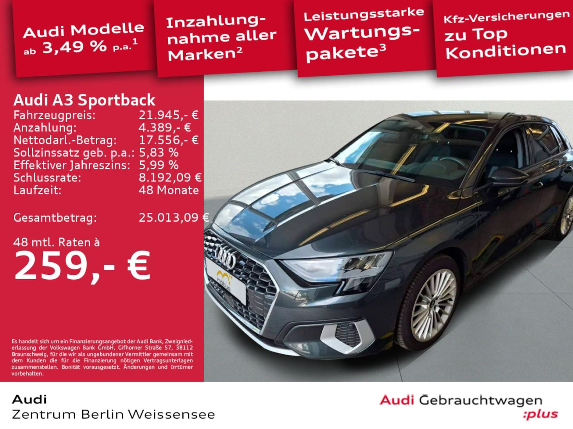 Audi A3 Sportback TFSI e Advanced