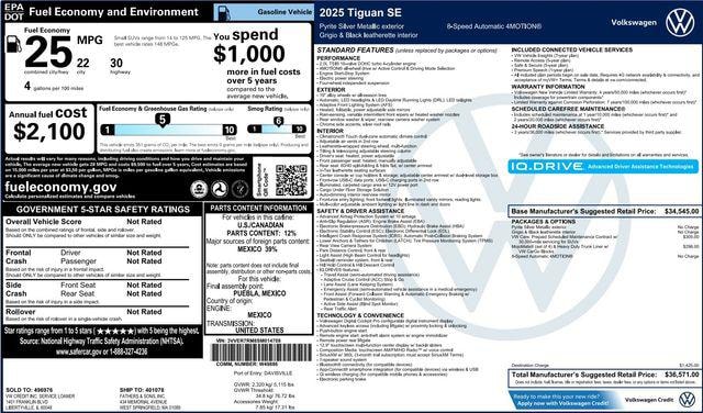 2025 Volkswagen Tiguan