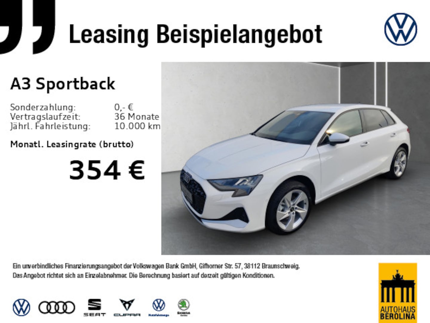 Bild über Audi A3 Sportback advanced 30 TFSI S tronic - für weitere Informationen kontaktieren Sie den Audi Partner
