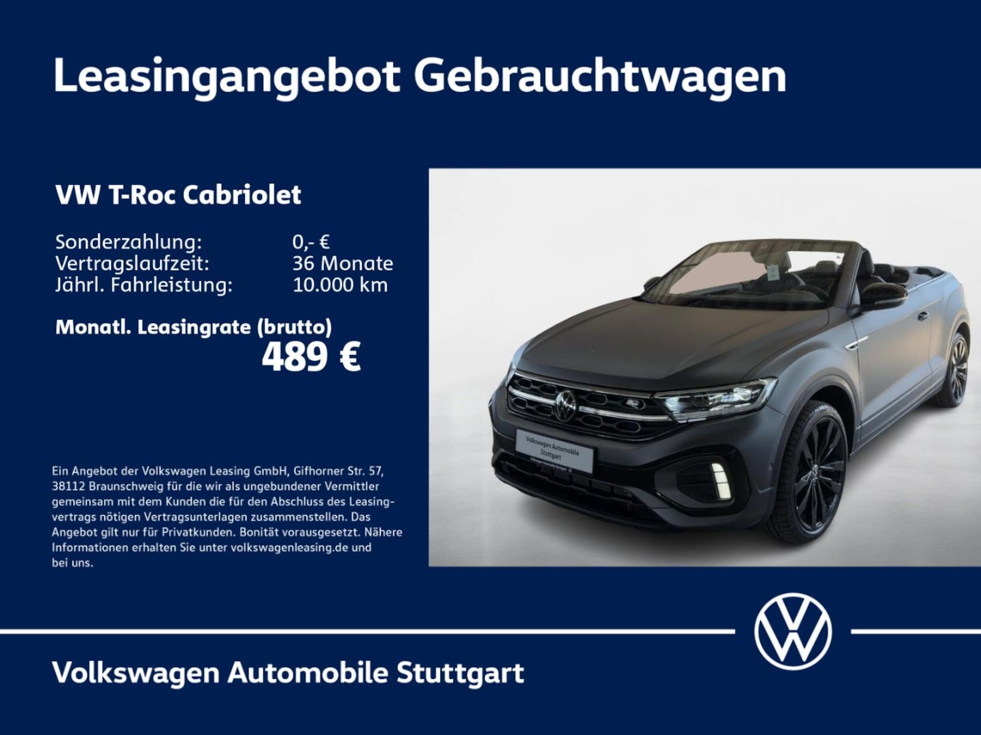 Volkswagen T-Roc Cabriolet R-Line