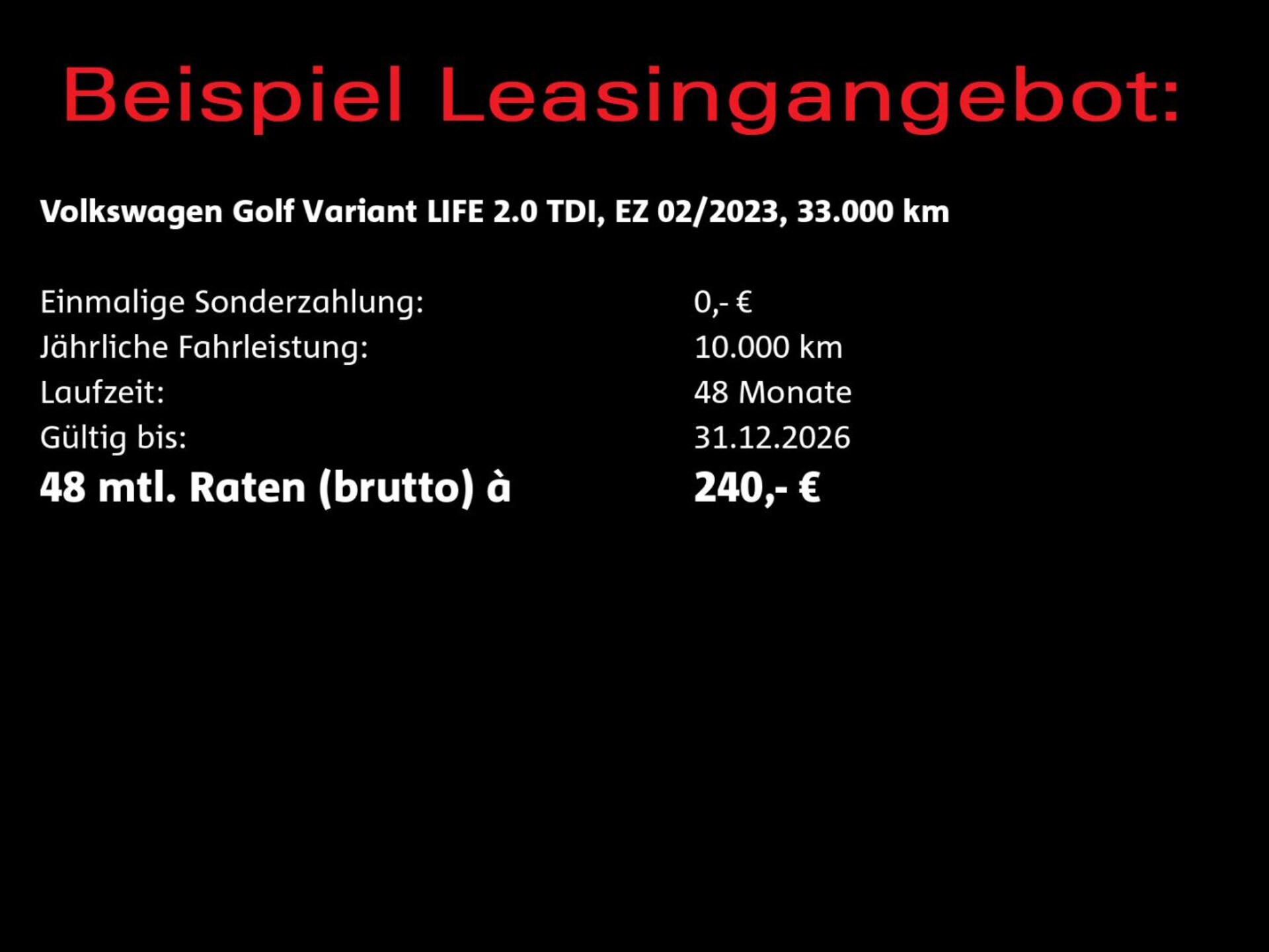 Volkswagen Golf Variant Life
