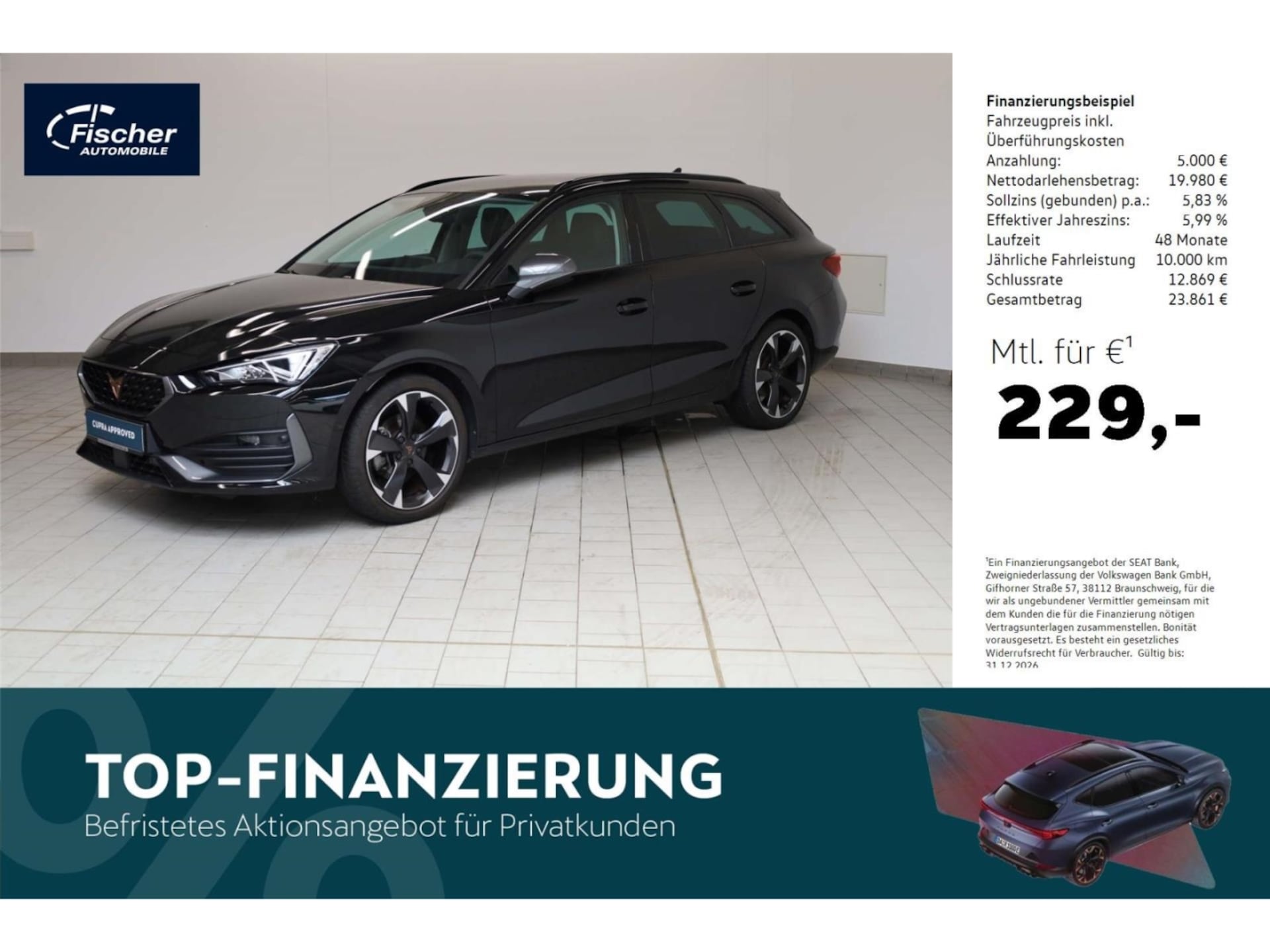 Cupra Leon Sportstourer 2024 — Sportstourer 1.5 eTSI DSG AHK/NAV/RFK/SH