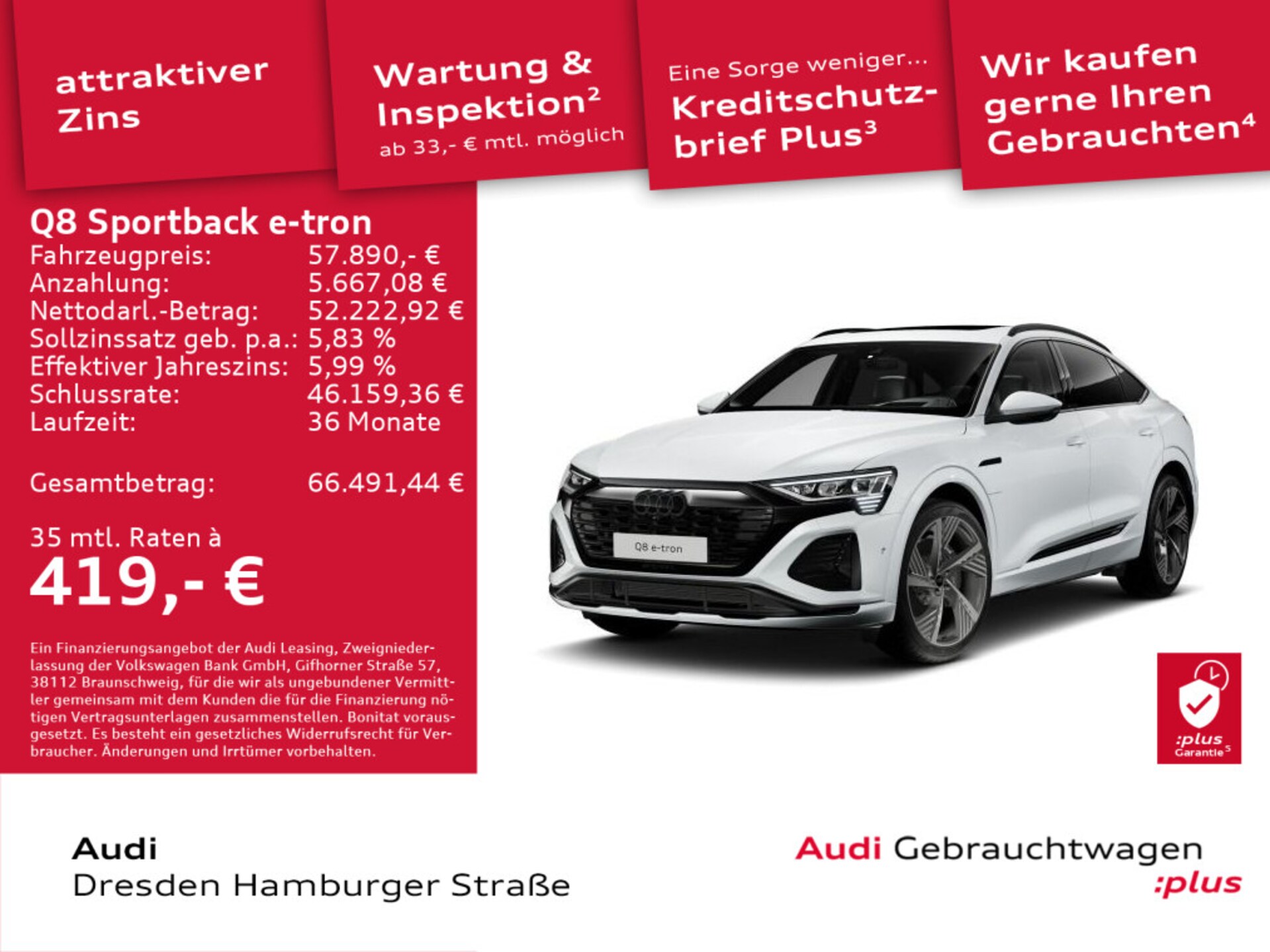 Audi Q8 Sportback e-tron S line