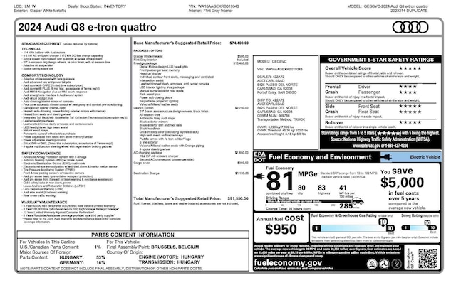 2024 Audi Q8 e-tron