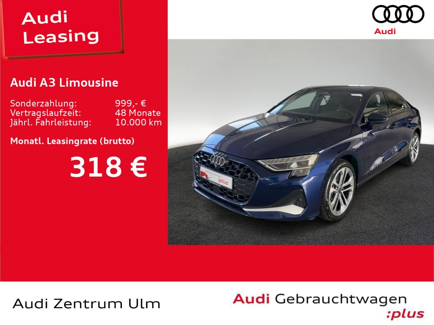 Bild über Audi A3 Limousine TFSI Schaltgetriebe - für weitere Informationen kontaktieren Sie den Audi Partner