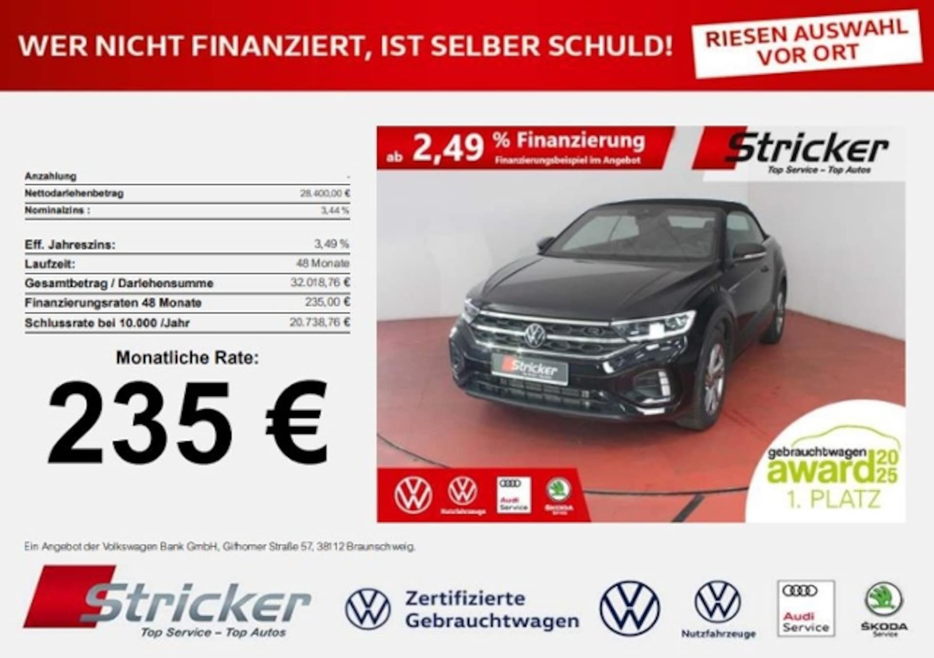 Volkswagen T-Roc Cabriolet R-Line