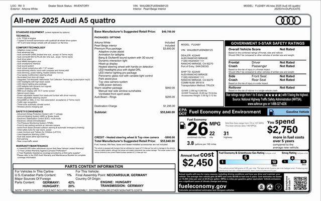 2025 Audi A5 Premium Plus - Photo 31