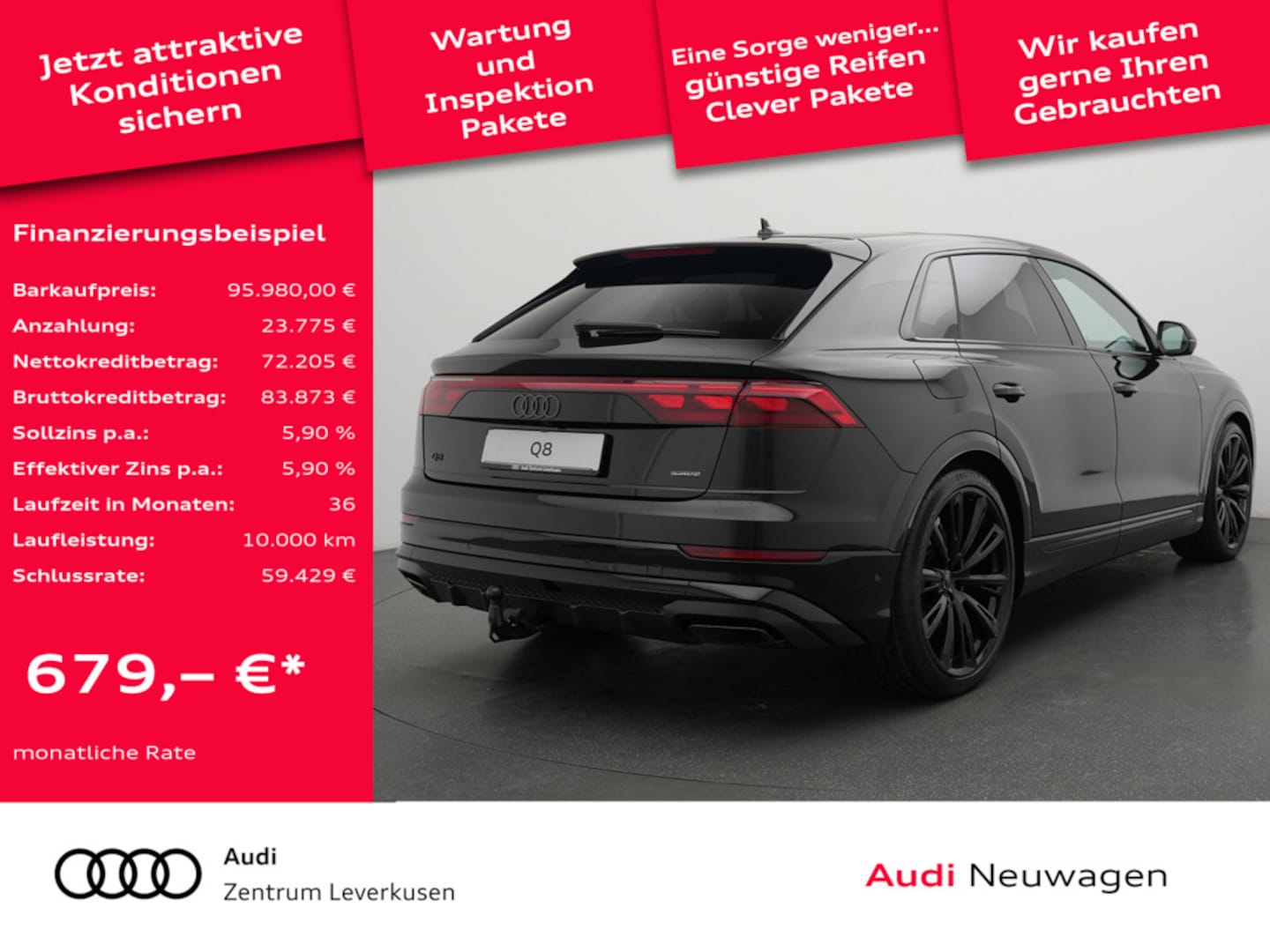 Bild über Audi Q8 SUV S line business TDI quattro 210 kW tiptronic - für weitere Informationen kontaktieren Sie den Audi Partner