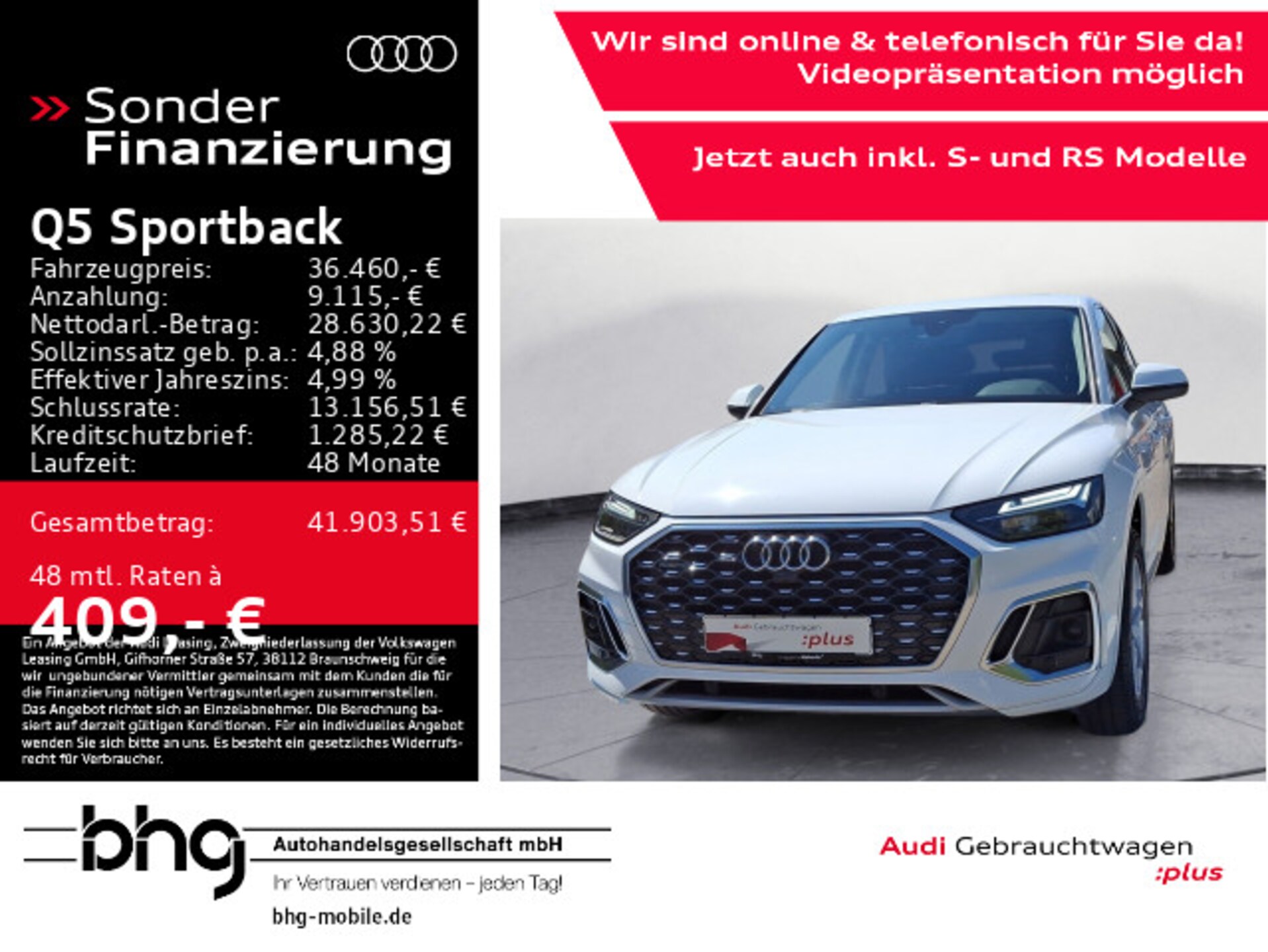 Audi Q5 Sportback S line