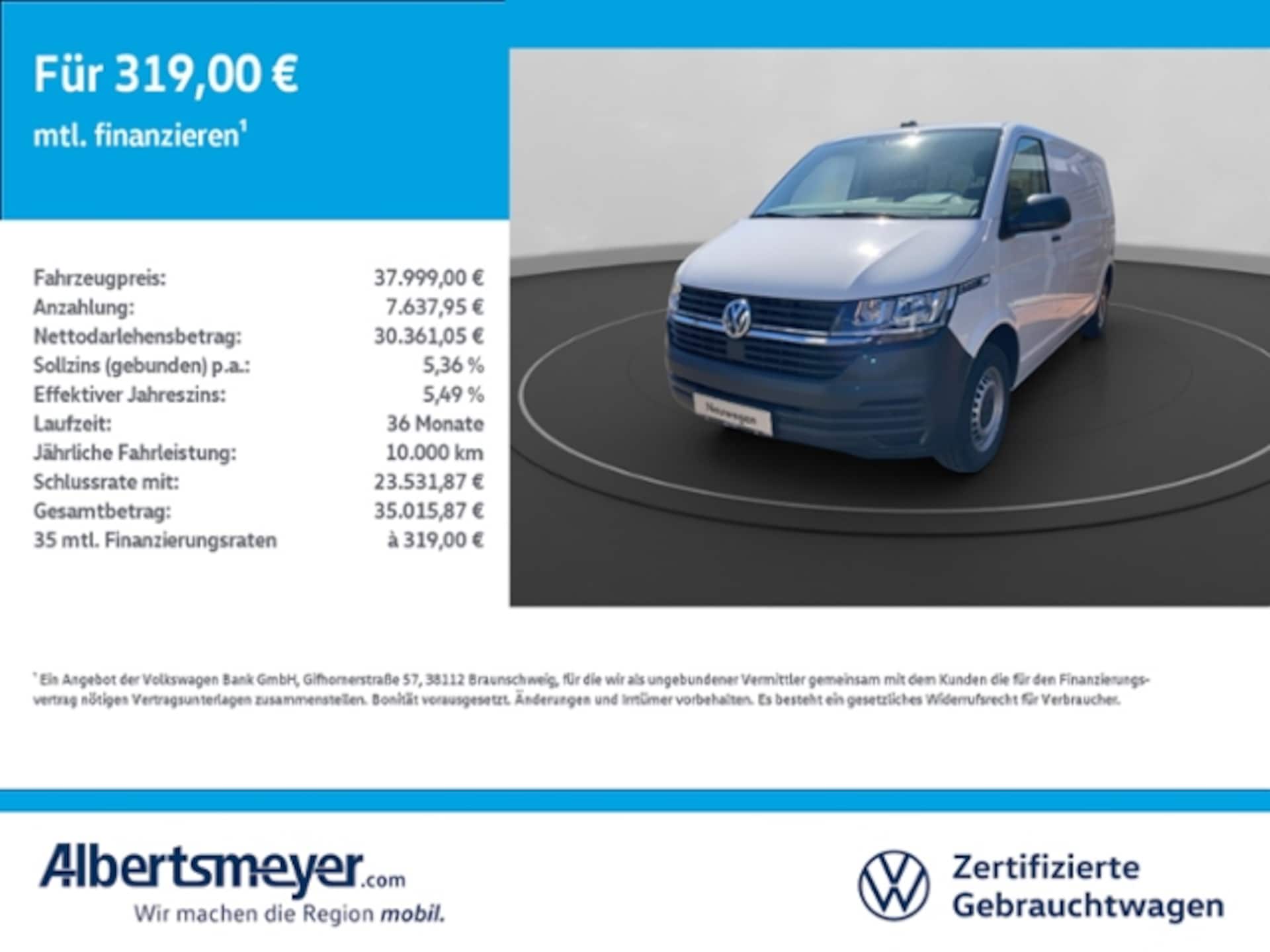 Volkswagen T6.1 Transporter Kasten langer Radstand