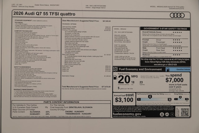 2026 Audi Q7 Premium Plus - Photo 32