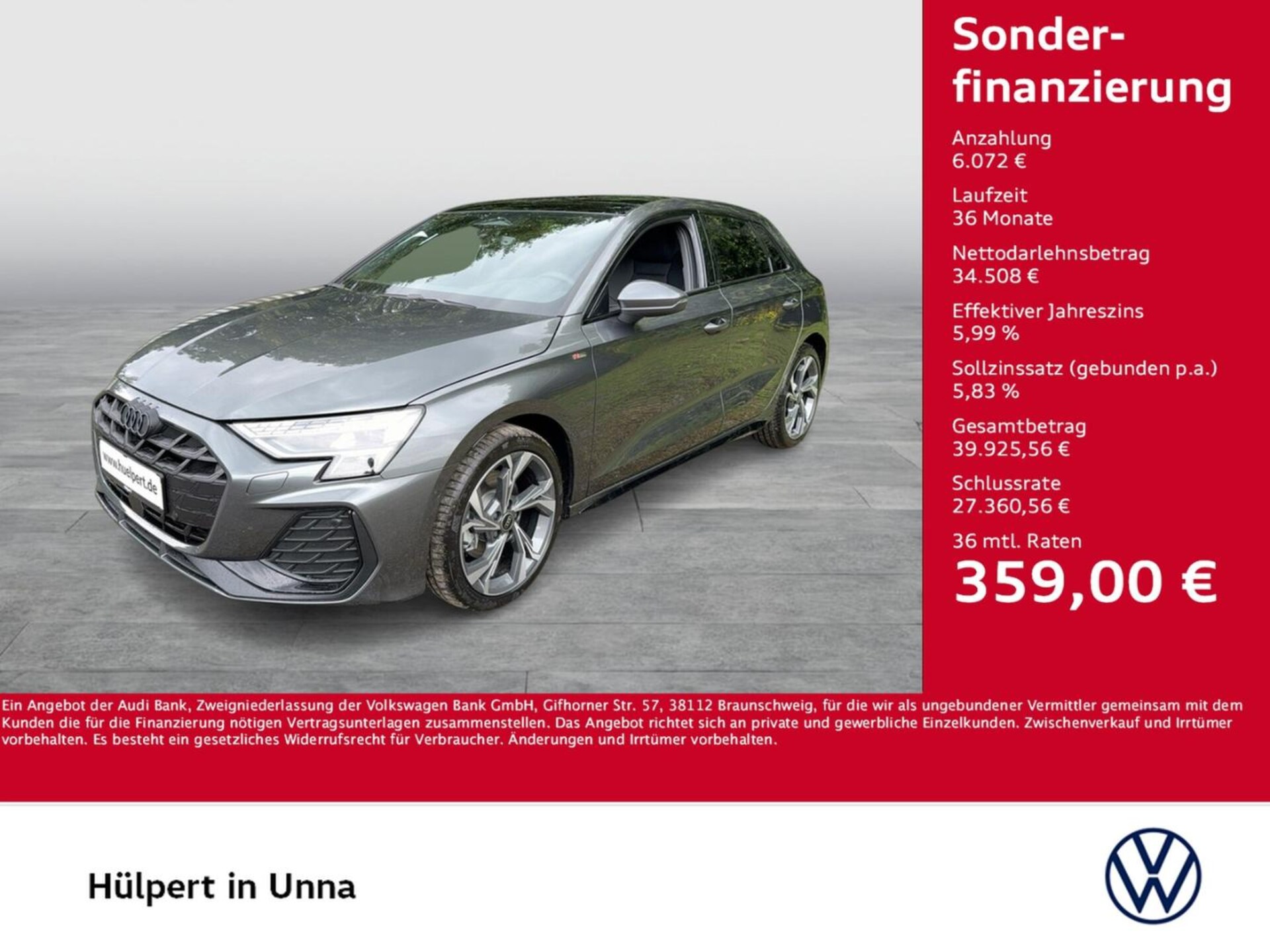 Audi A3 Sportback S line