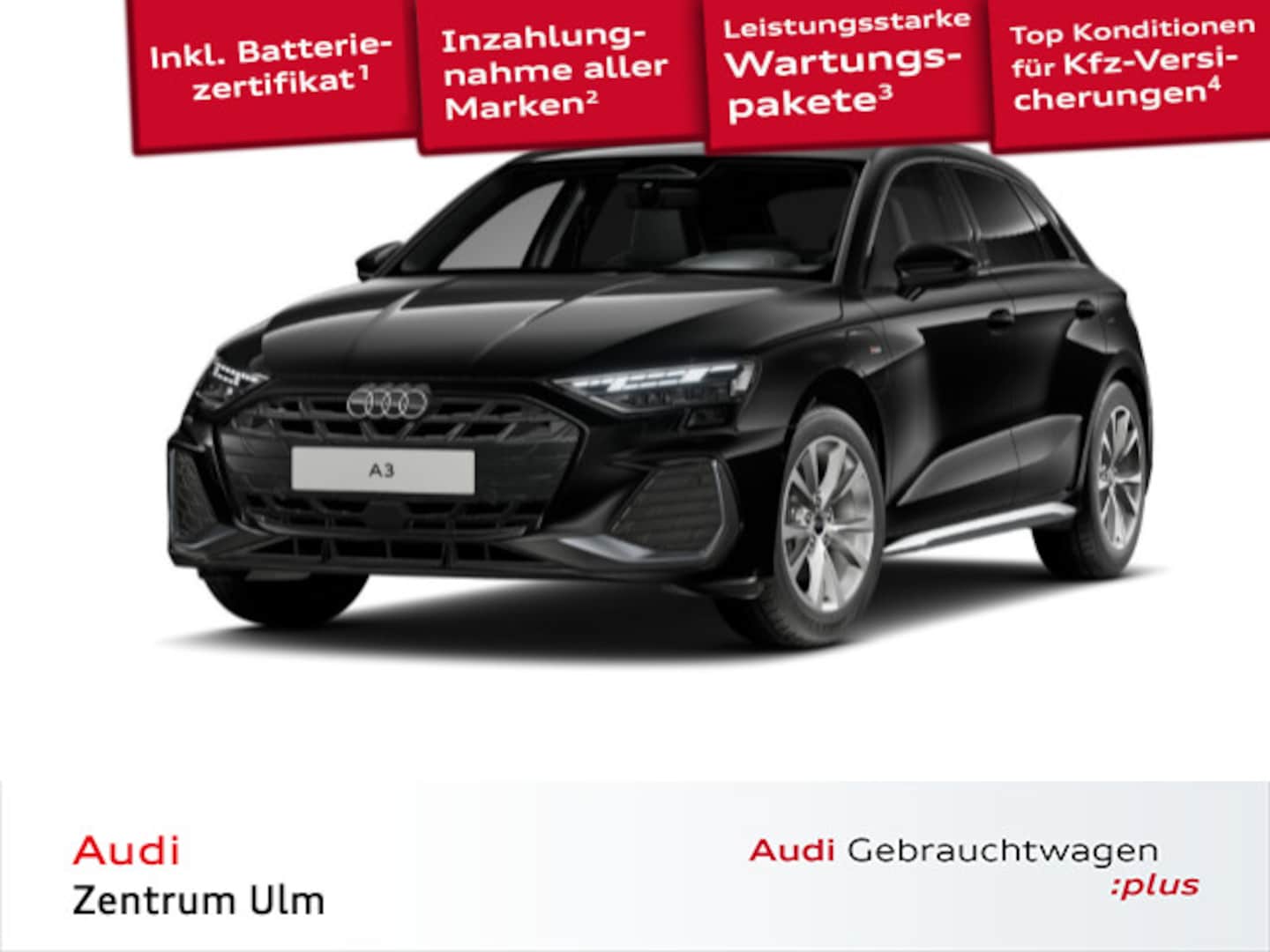 Bild über Audi A3 Sportback TFSI e TFSI e 150 kW S tronic - für weitere Informationen kontaktieren Sie den Audi Partner