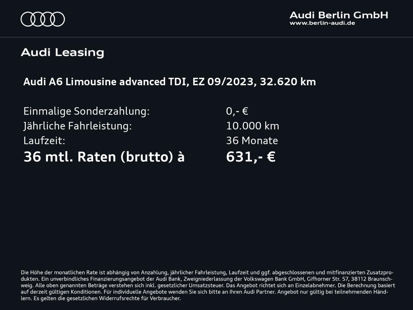 Bild über Audi A6 sport 40 TDI quattro S tronic - für weitere Informationen kontaktieren Sie den Audi Partner