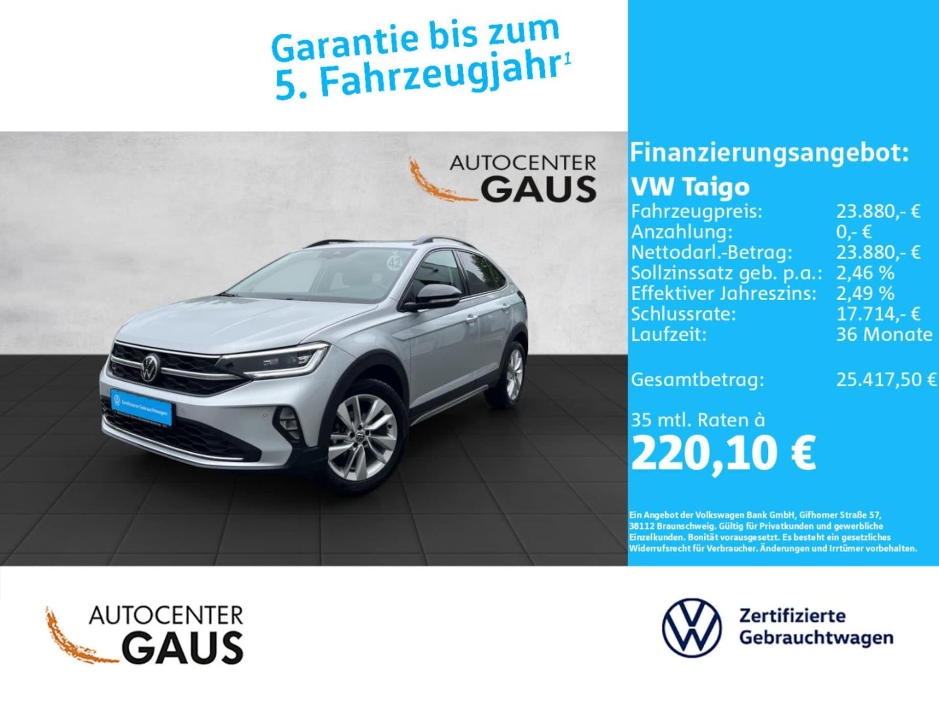 Volkswagen Taigo Goal