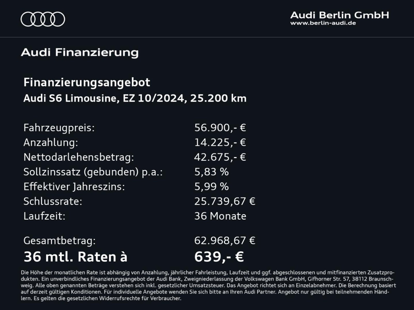Audi S6 Limousine – Bild 4