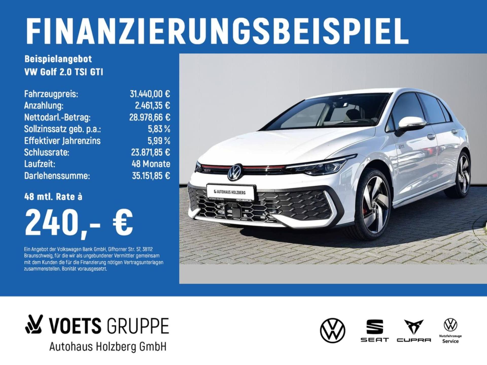 Volkswagen Golf — Volkswagen Golf Golf 2.0 TSI GTI BUSINESS+18"+AreaView