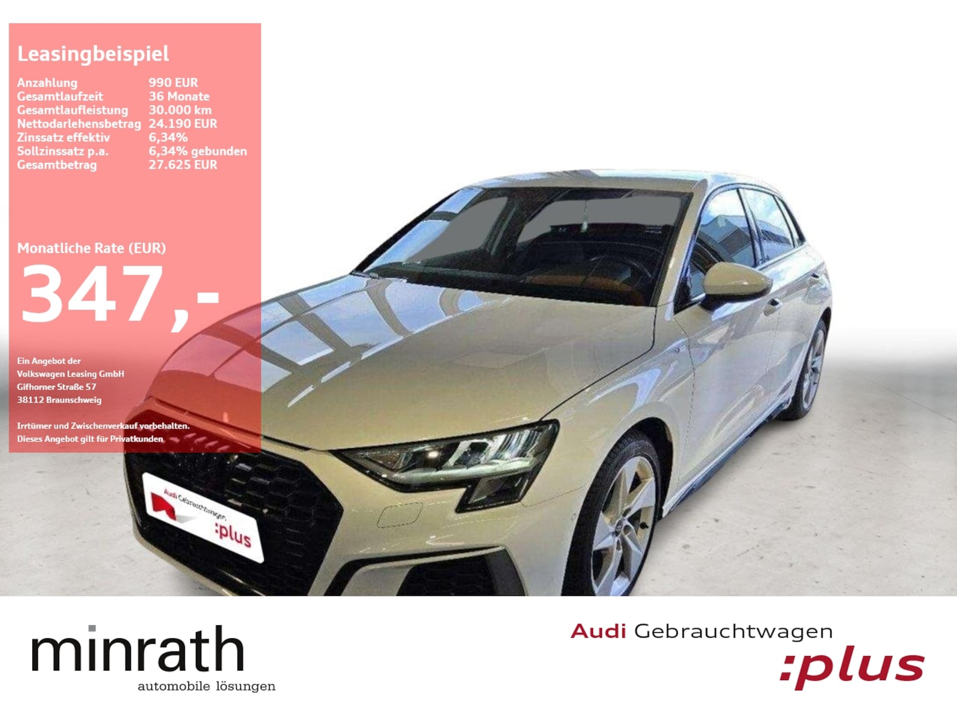 Audi A3 Sportback S line