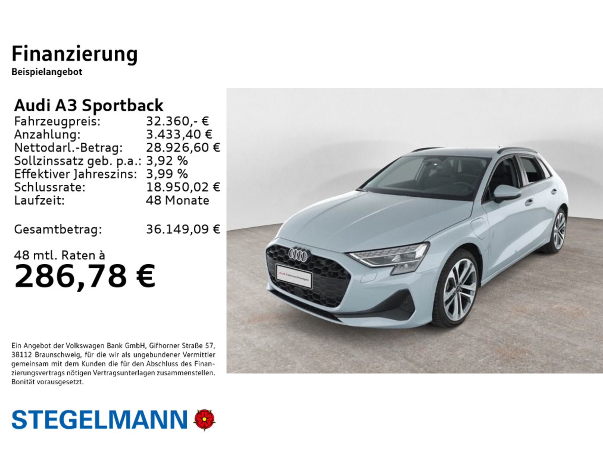 Audi A3 Sportback TFSI e