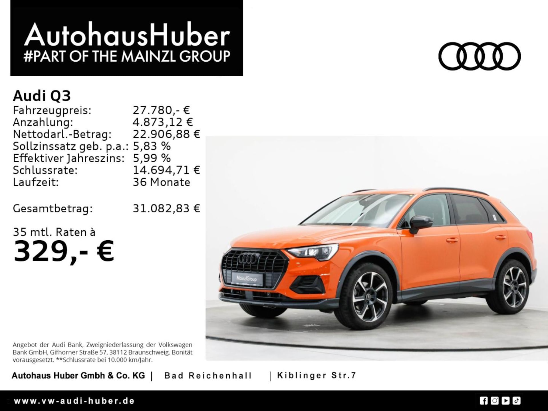 Audi Q3 SUV advanced