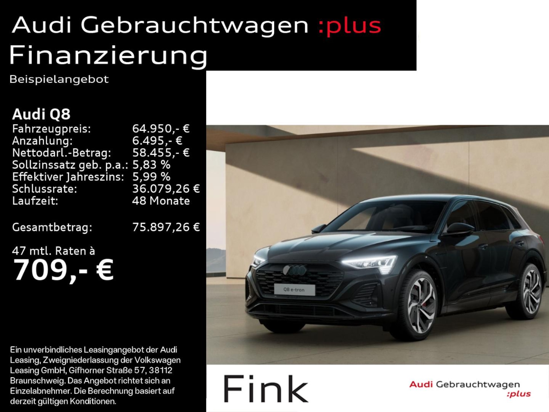 Audi Q8 e-tron S line