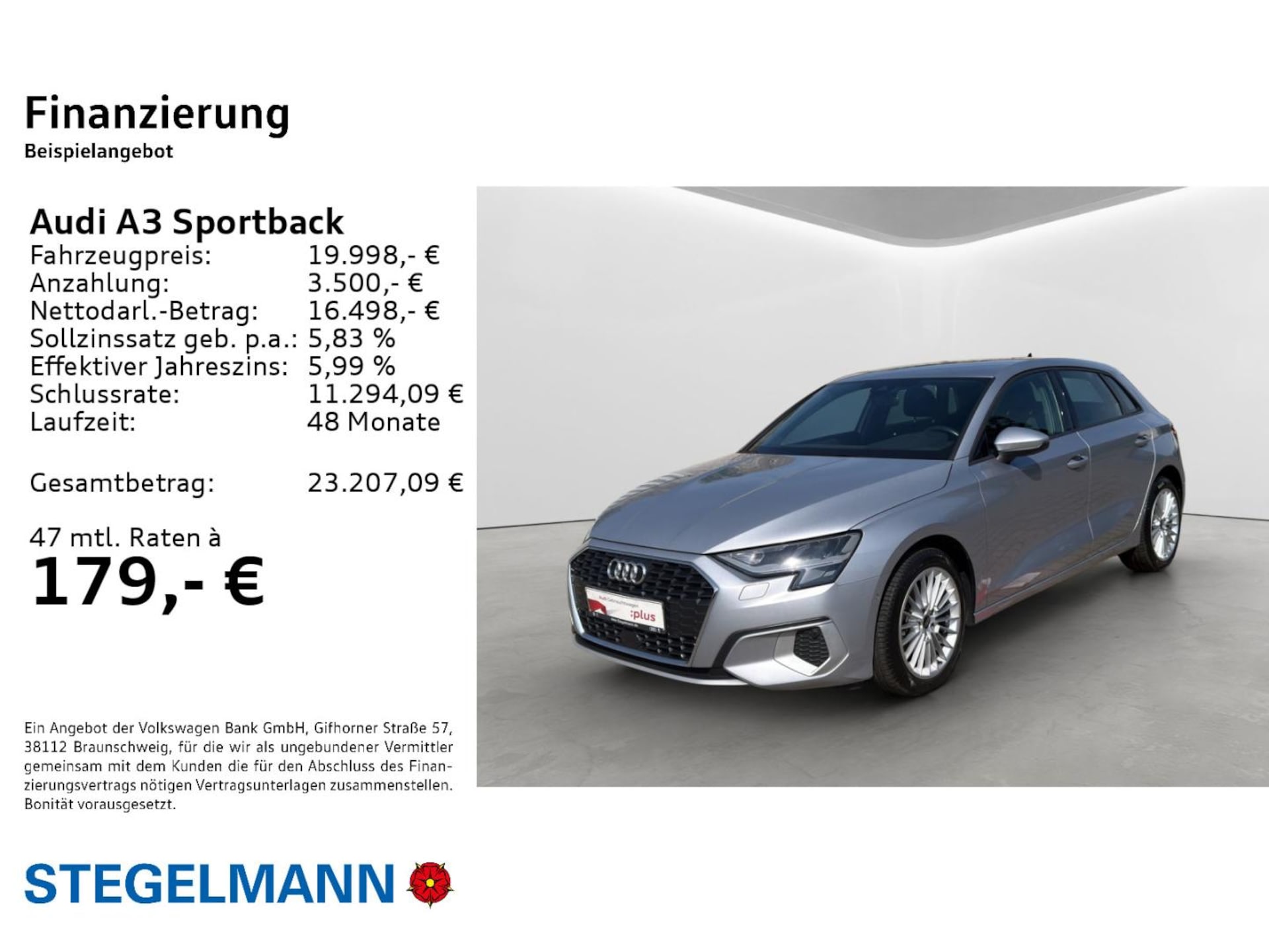 Audi A3 Sportback Advanced