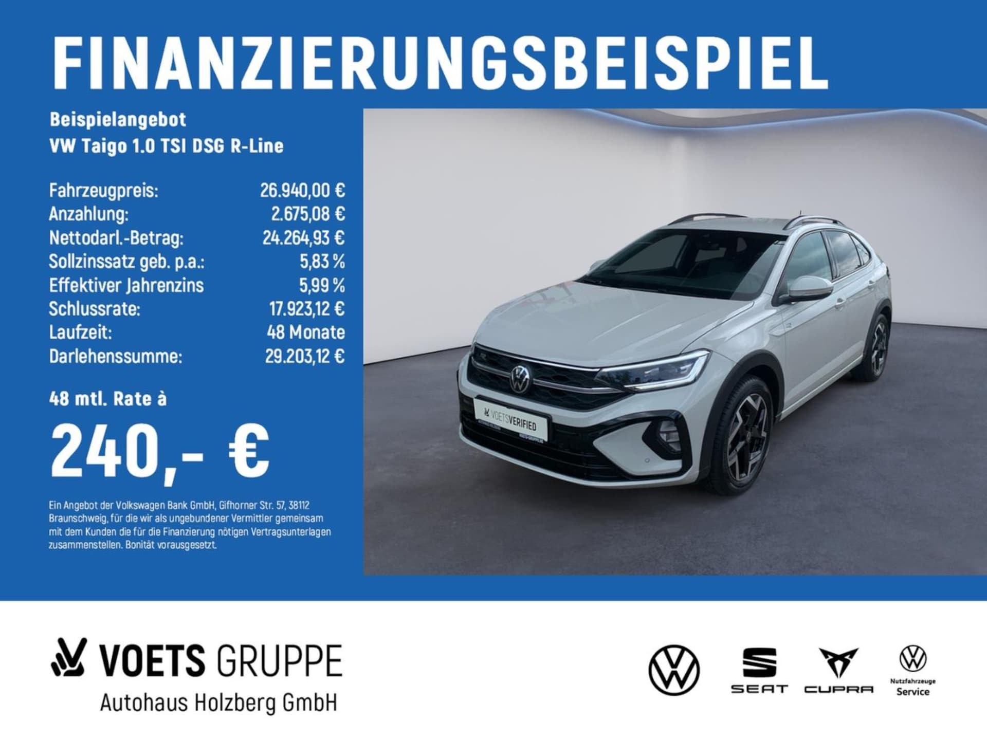 Volkswagen Taigo — Volkswagen Taigo Taigo 1.0 TSI DSG R-Line NAVI+AHK+ACC