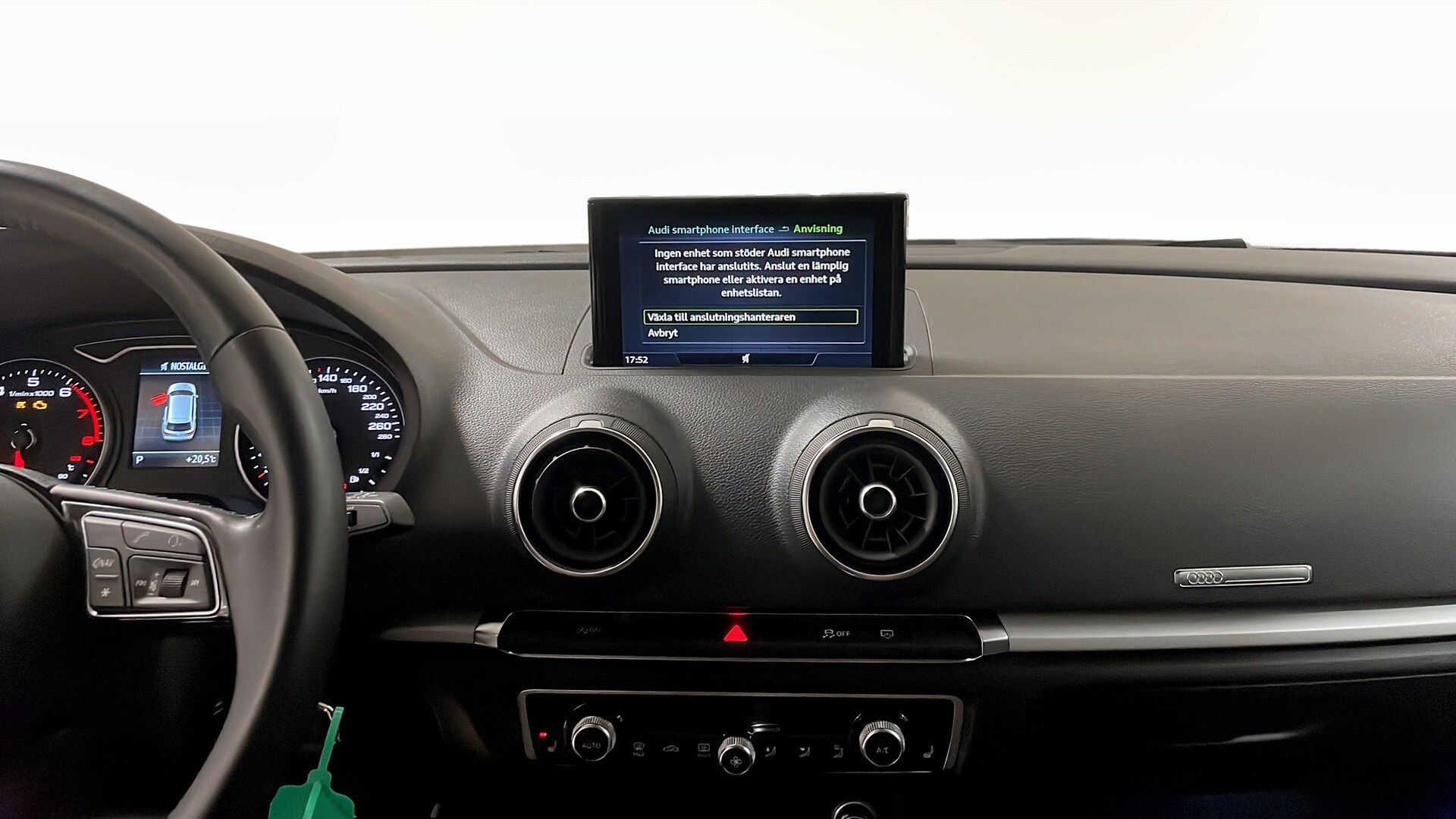 Bild som visar&nbsp;Audi A3 Sportback&nbsp;A3 Sportback 35 TFSI Proline 150 hk S tronic - för mer information kontakta din Audi Partner