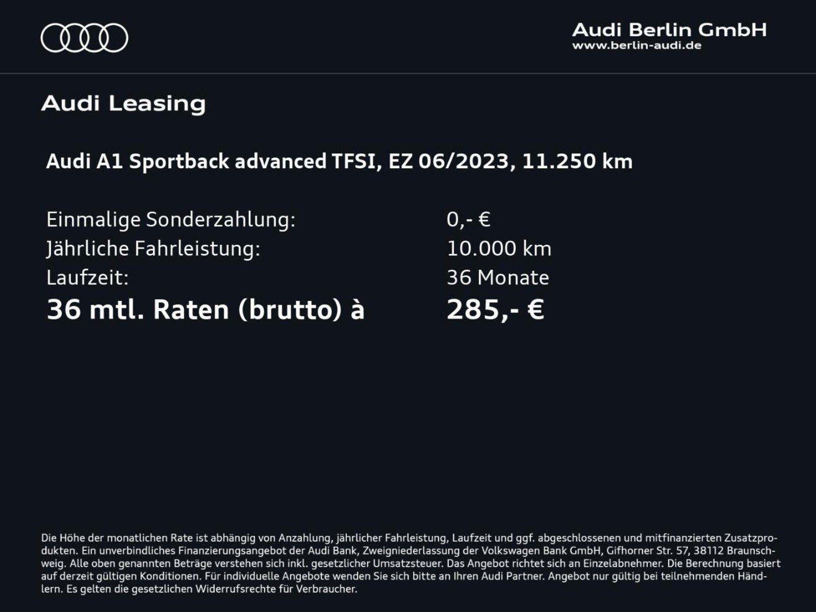Audi A1 Sportback – Bild 4