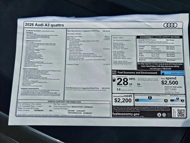 2026 Audi A3 Premium - Photo 16