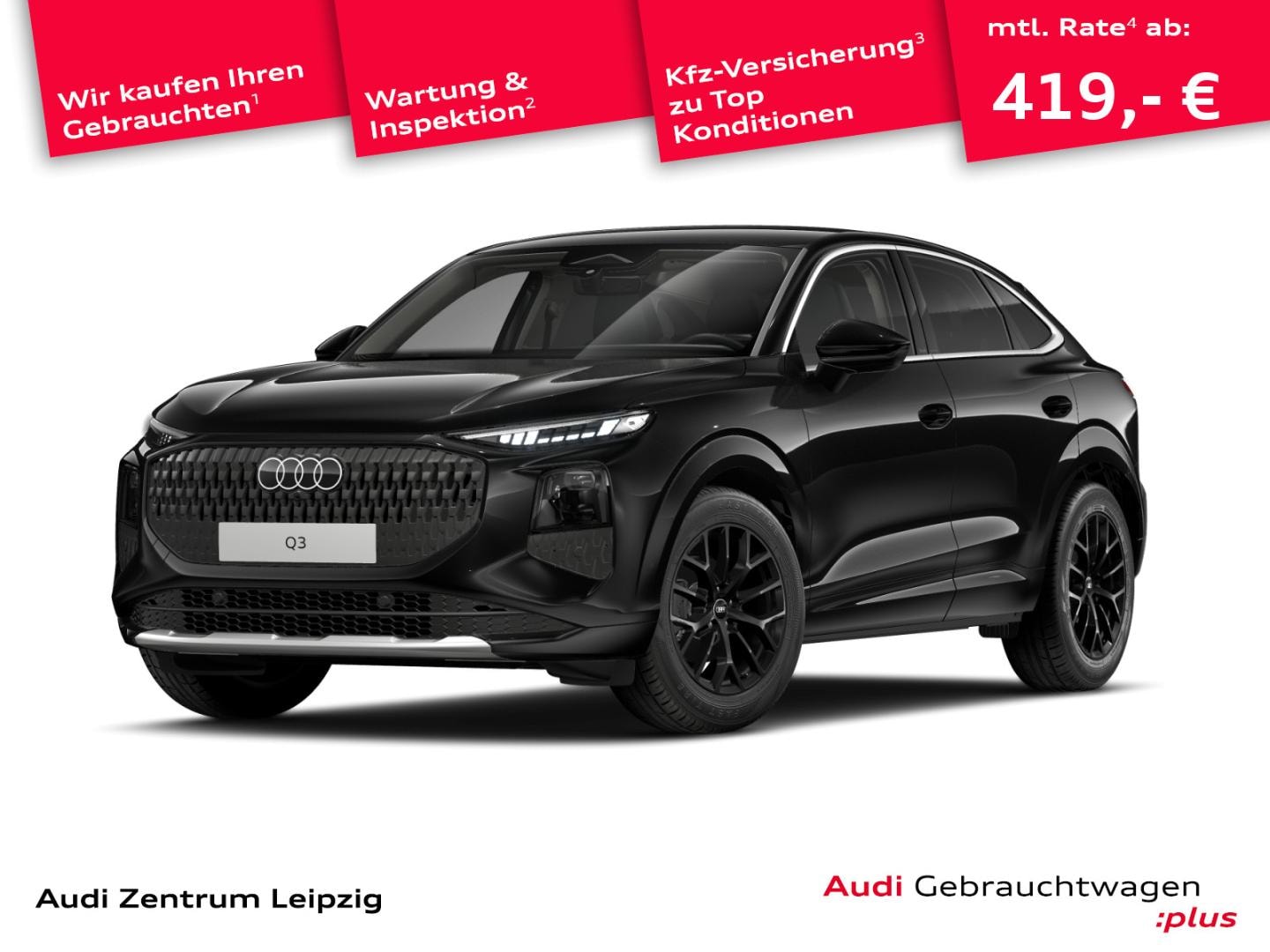 Bild über Audi Q3 Sportback TFSI 110 kW S tronic - für weitere Informationen kontaktieren Sie den Audi Partner